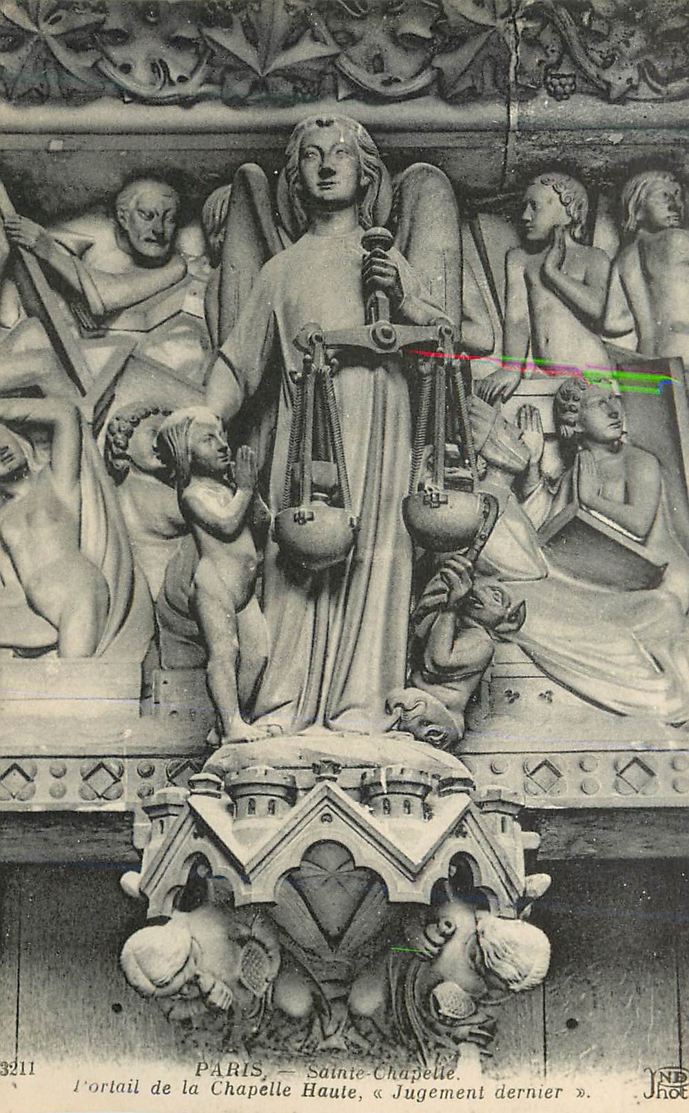 CPA Paris Sainte Chapelle Portail de la Chapelle Haute Jugement Dernier