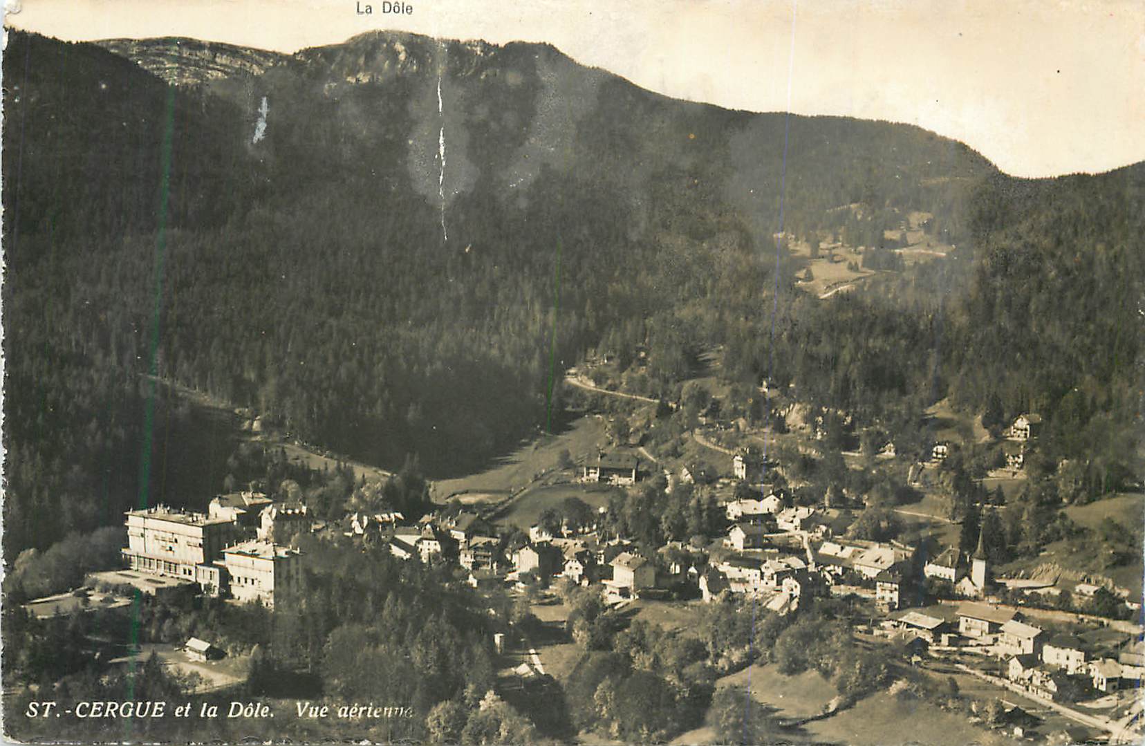 CPM St Cergue et la Dole Vue Aerienne