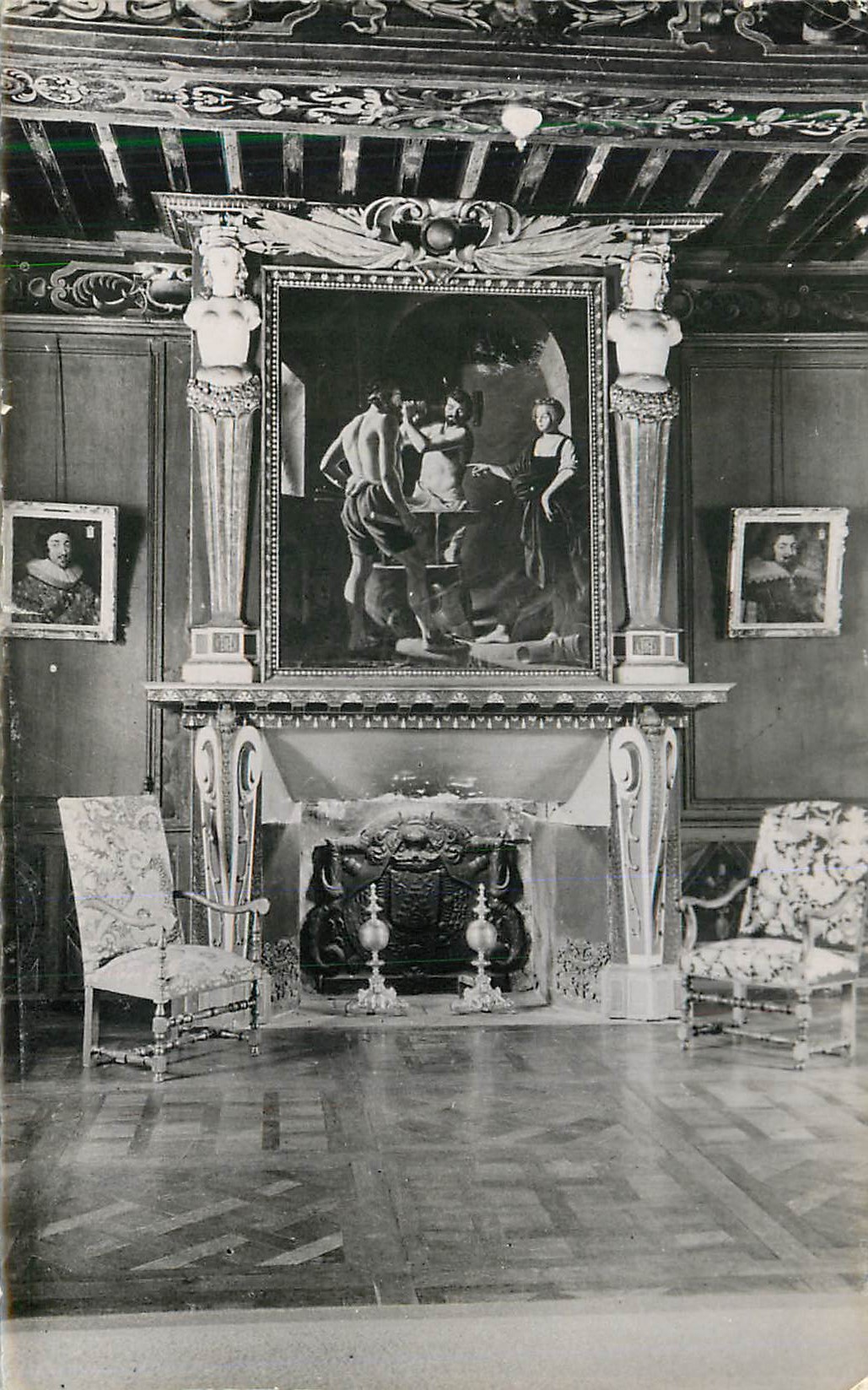 Salle à manger ou salon — intérieur richement décoré — éditeur inconnu, n° de série non visible