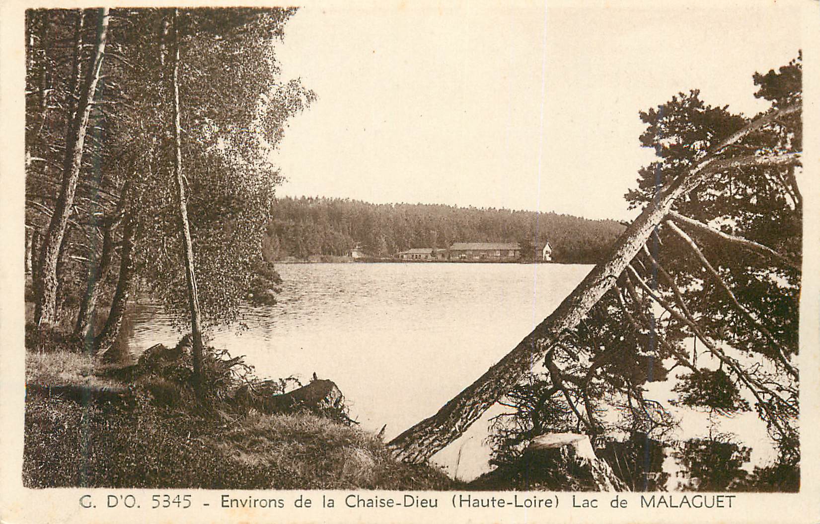 CPA Environs de la Chaise Dieu (Haute Loire) Lac de Malaguet