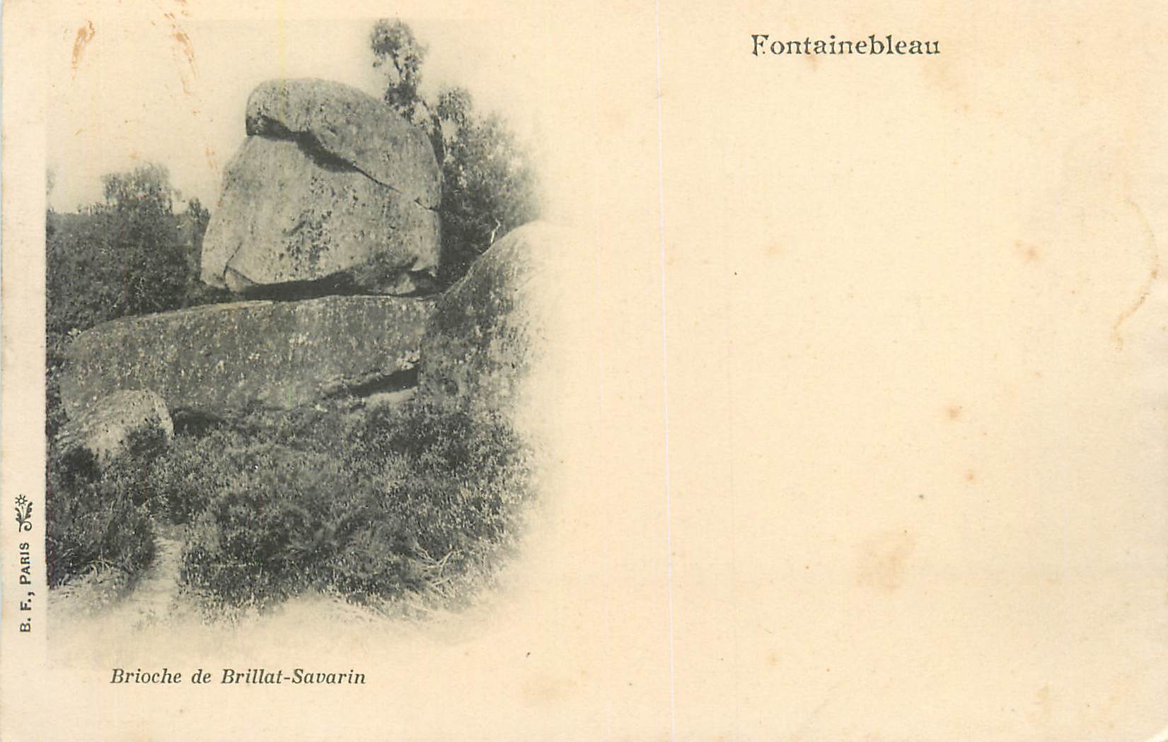 Brioches de Brillat-Savarin — Fontainebleau — B. F., Paris