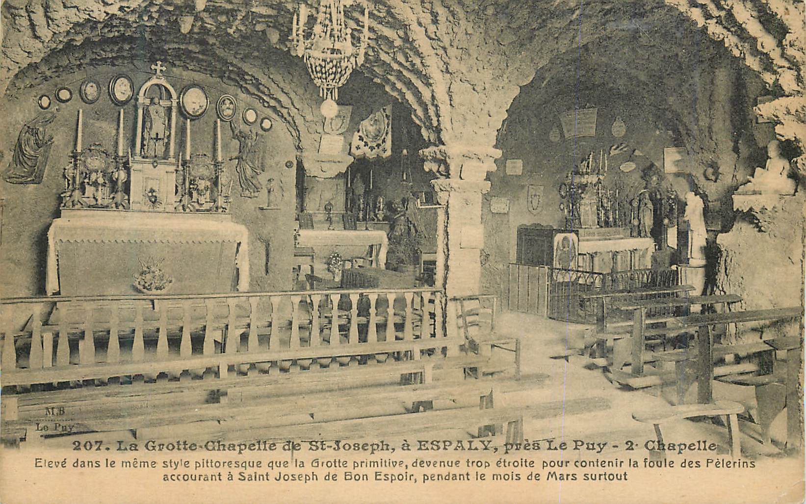 La Grotte-Chapelle de Saint-Joseph, à Espaly, près Le Puy — 2. Chapelle