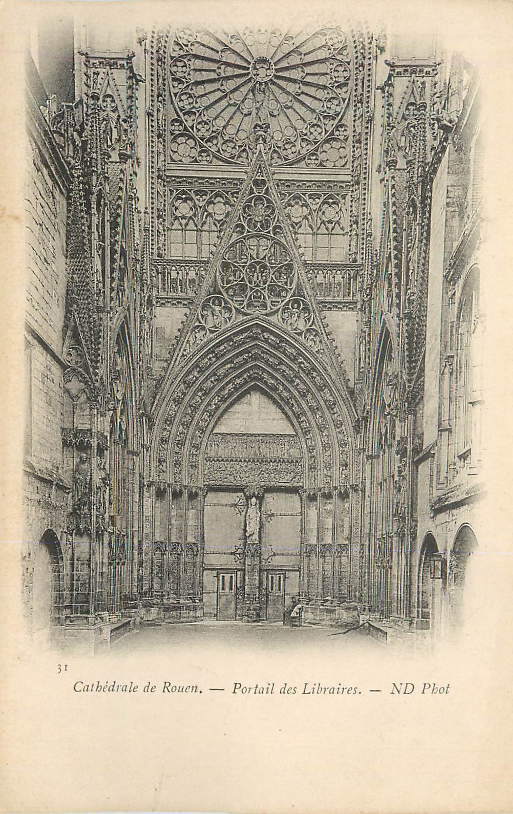 CPA Cathedrale de Rouen Portail des Libraires