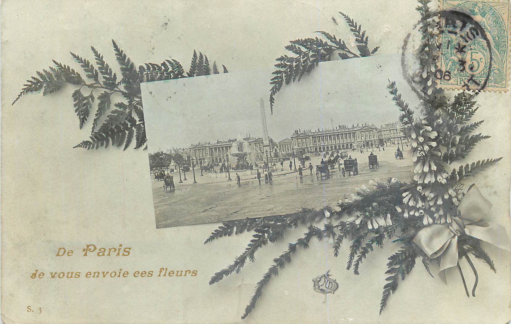 CPA De Paris de Vous Envoie ces Fleurs Place de la Concorde