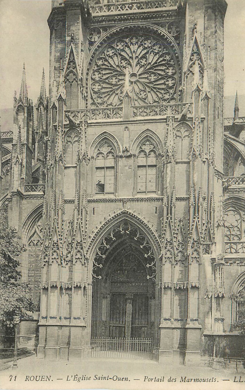CPA Rouen Eglise Saint Ouen Portail des Marmousels