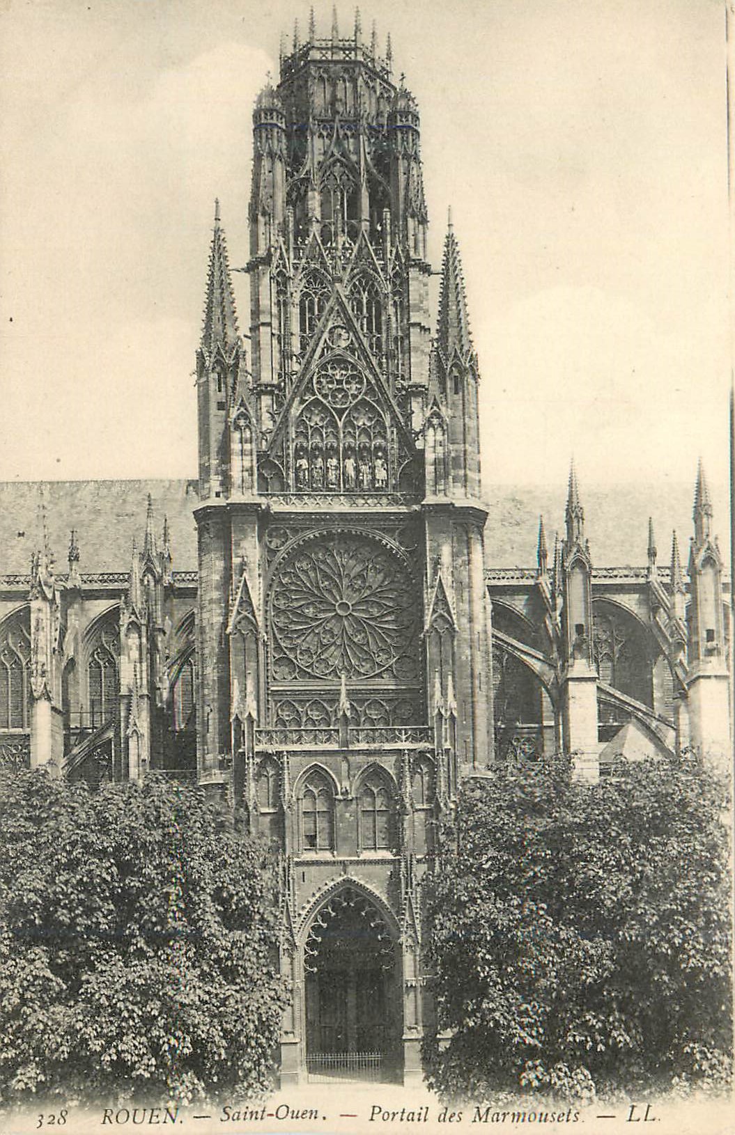 CPA Rouen Eglise Saint Ouen Portail des Marmousels