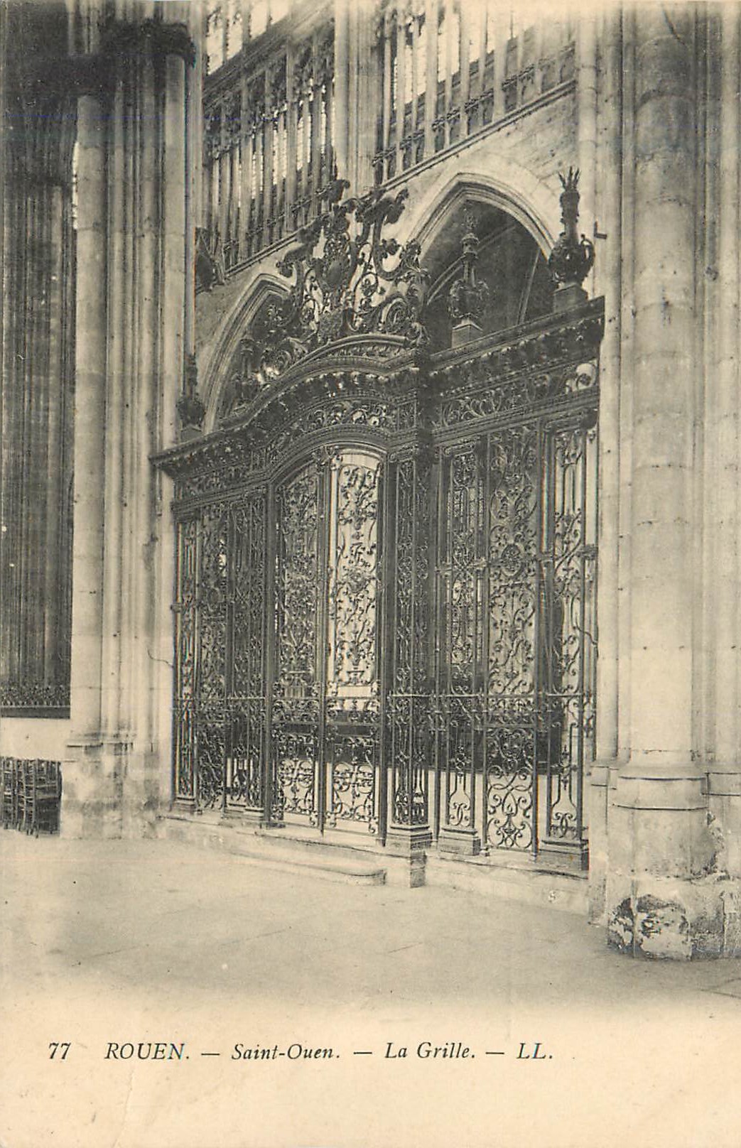 CPA Rouen Eglise Saint Ouen La Grille