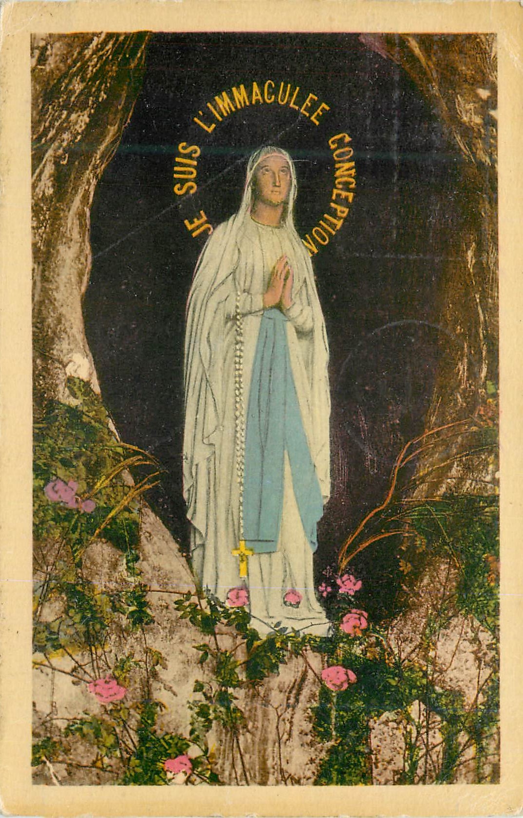 CPA Lourdes La Vierge de la Grotte