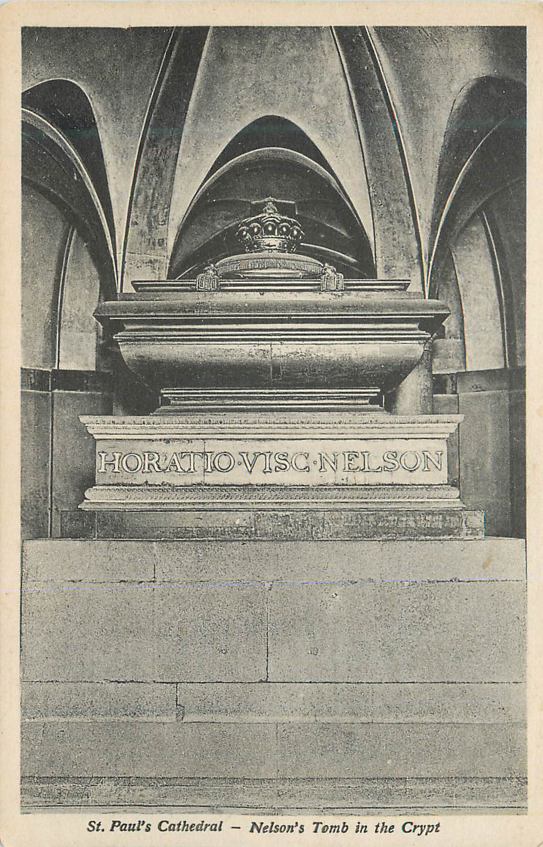 CPA St Paul's Cathedral Nelson's Tomb in the Crypt