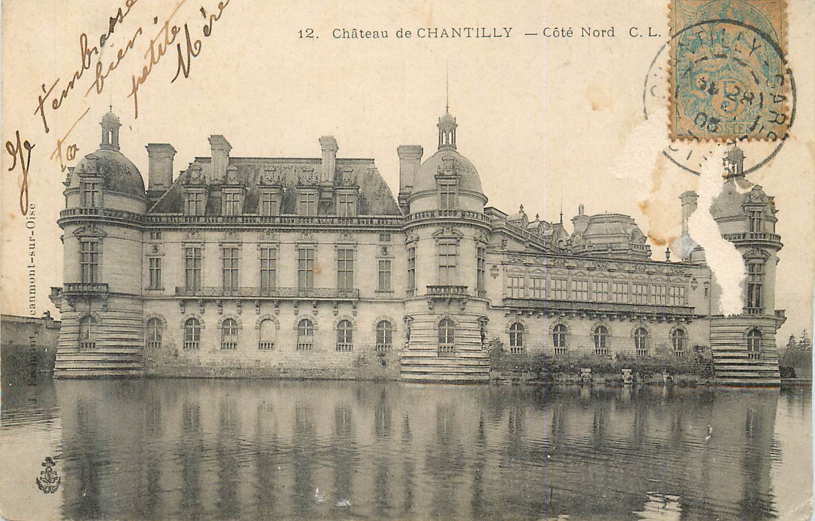 CPA Chateau de Chantilly Cote Nord