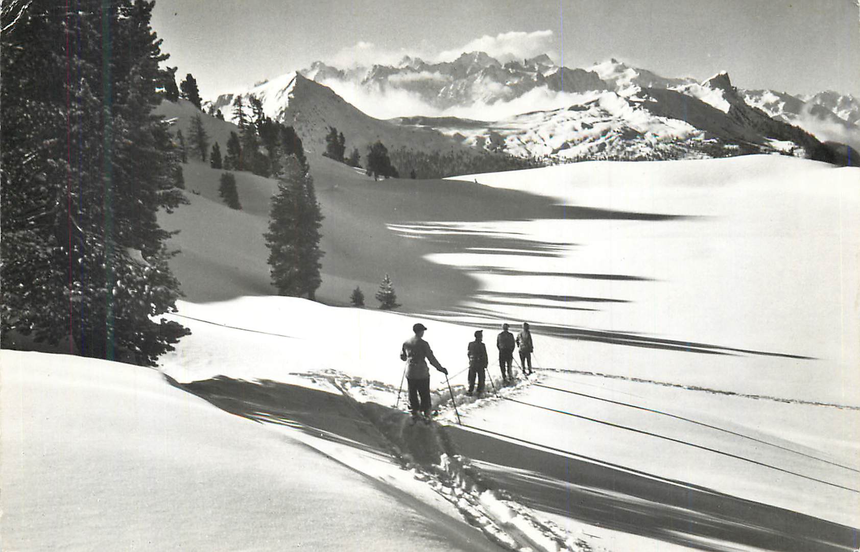 CPM A Tracouet S Nendaz 2200 m Massif du Trient et Pierre a Voir