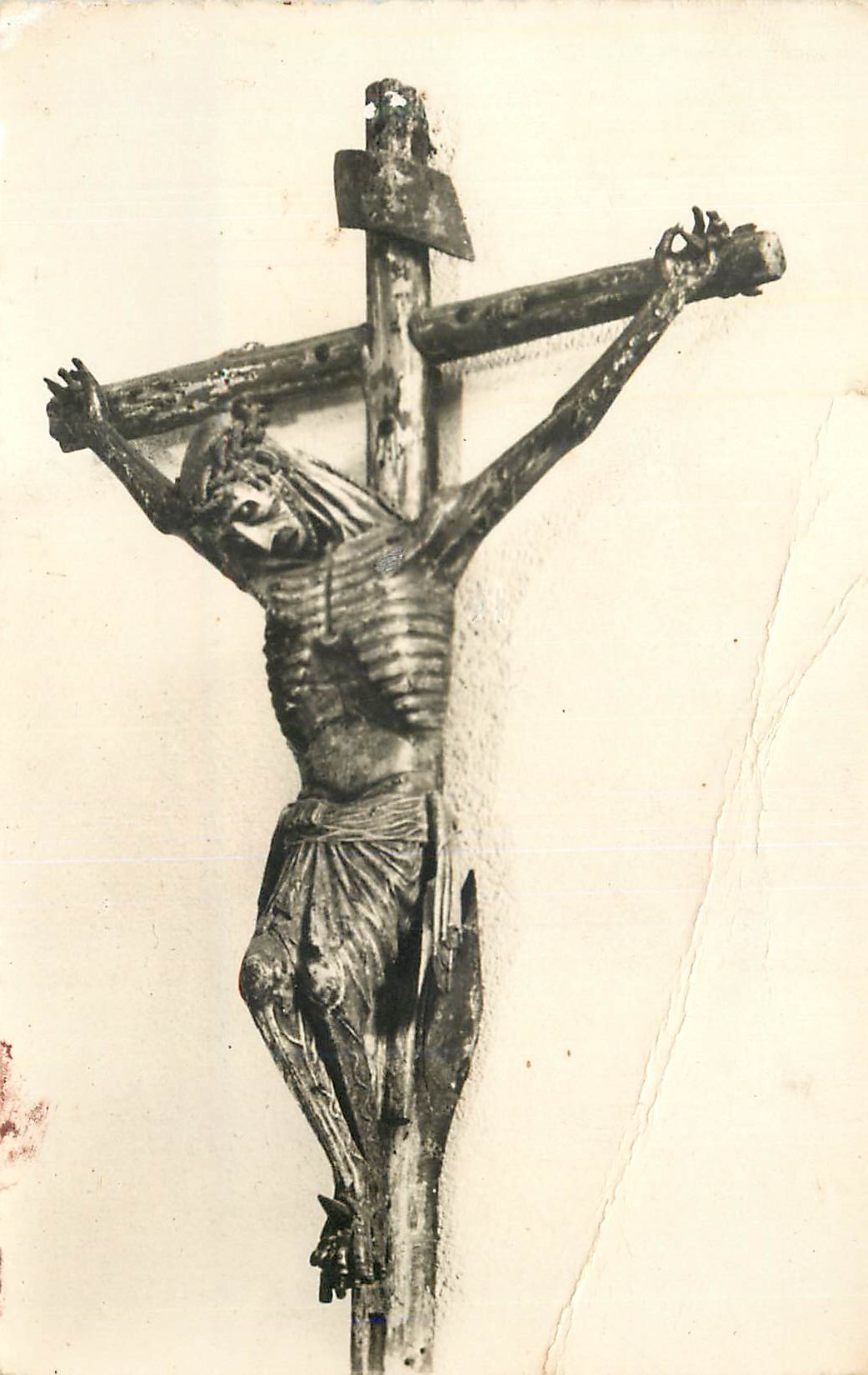 Crucifix sculpté — église de Sainte-Marie de Sainte-Marie — éditeur inconnu, n° de série non visible