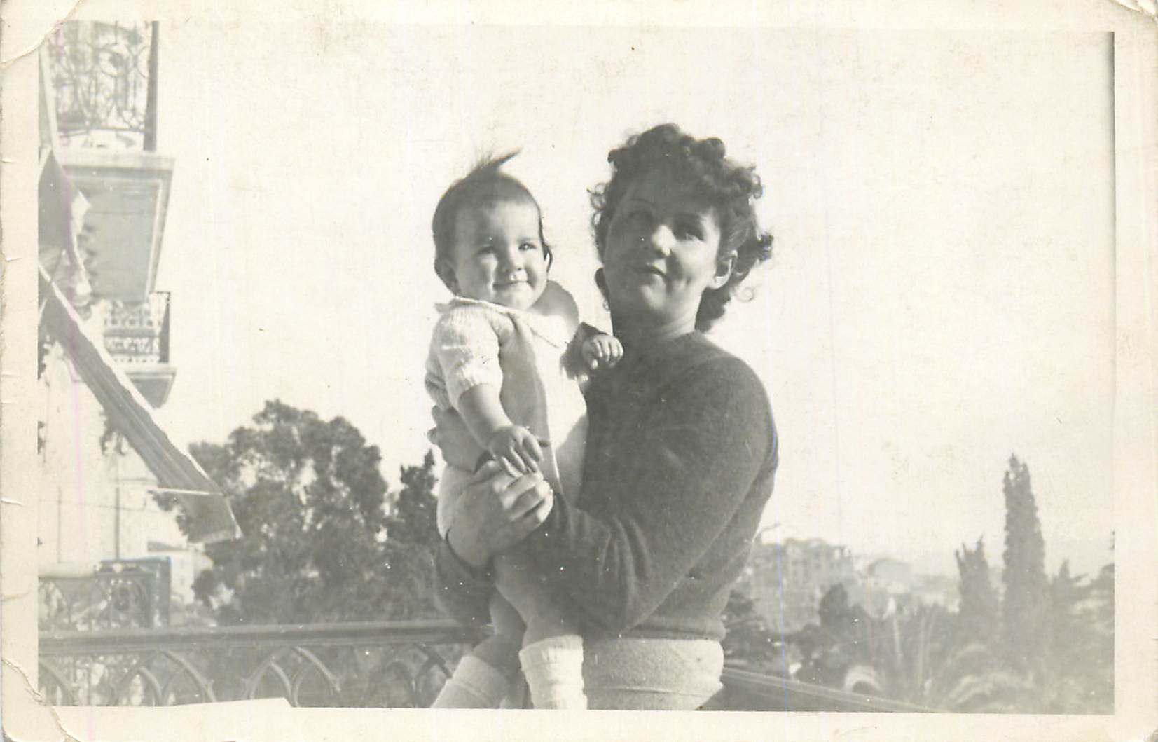CARTE PHOTO Femme Enfant