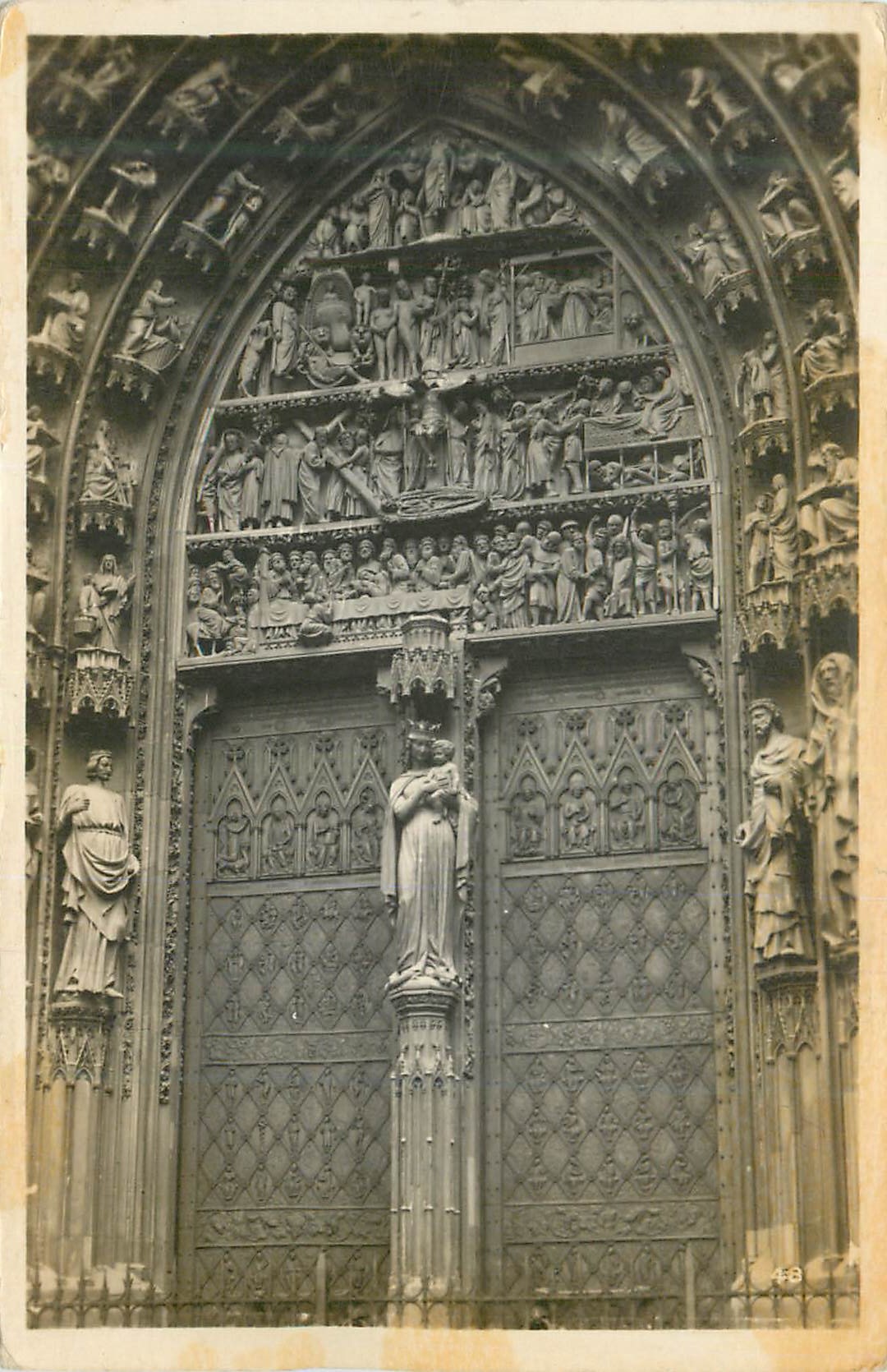 CPM Strasbourg Cathedrale le Grand Portail