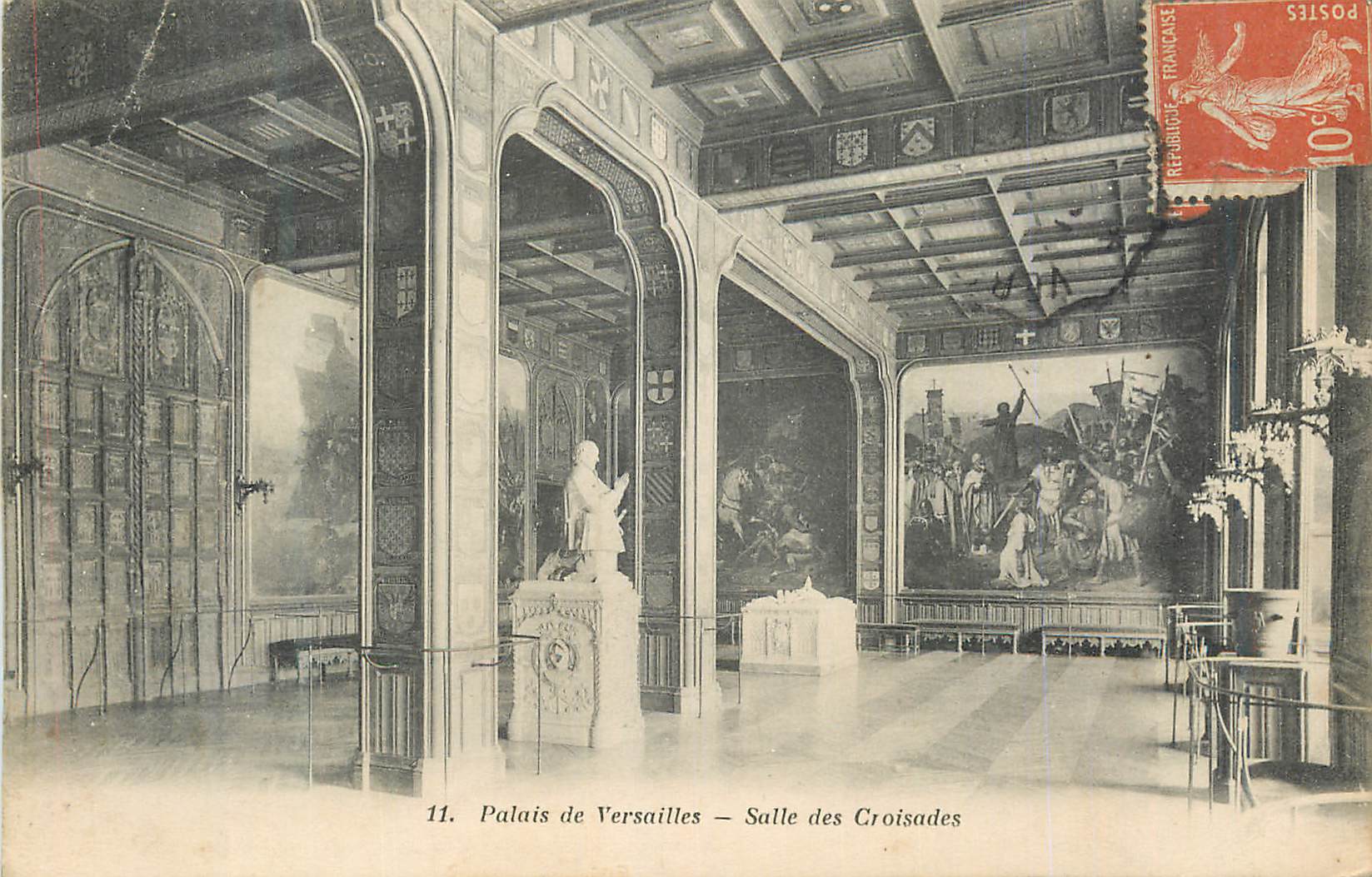 CPA Palais de Versailles Salle des Croisades