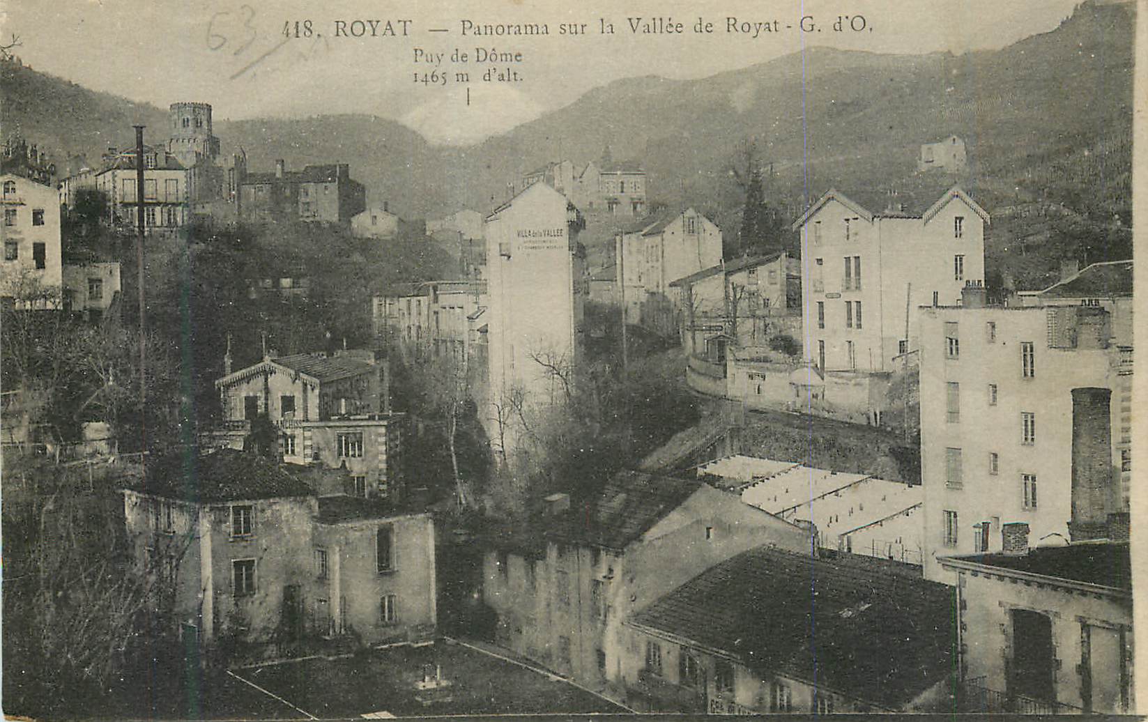 Royat — Panorama sur la Vallée de Royat — G. d'O.