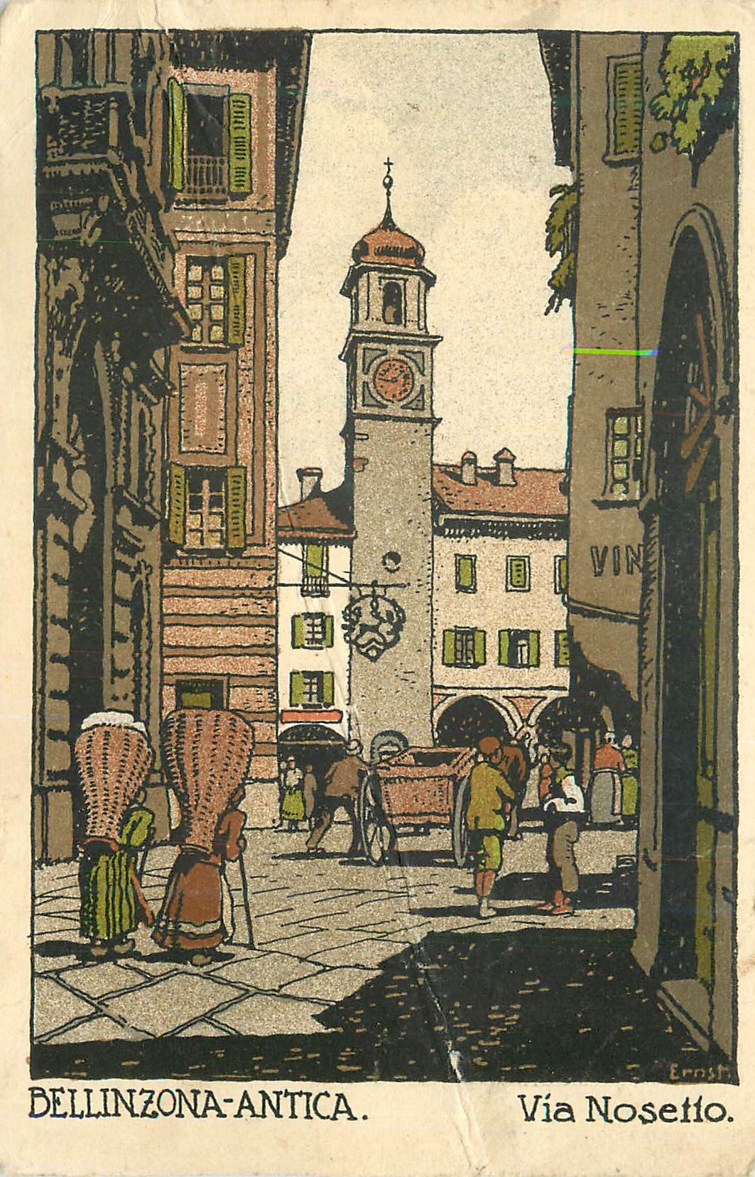 Bellinzona-antica — Via Nosetto — Ernst