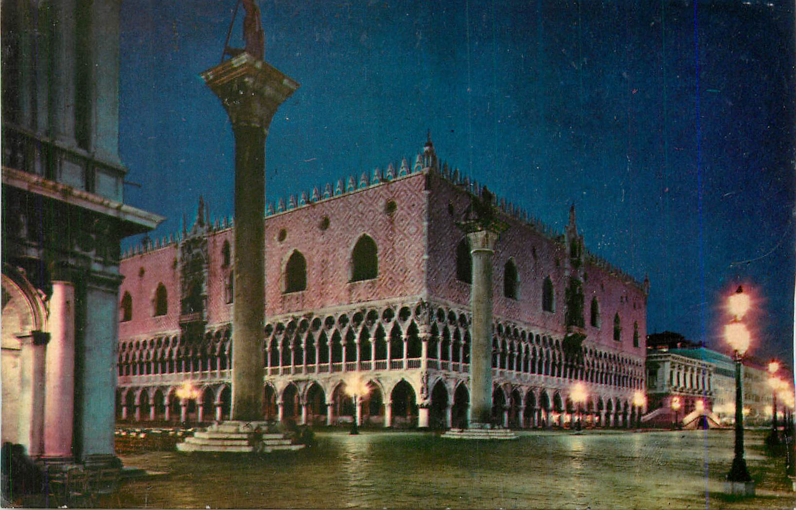 CPM Venezia Le Palais Ducal Nocturne