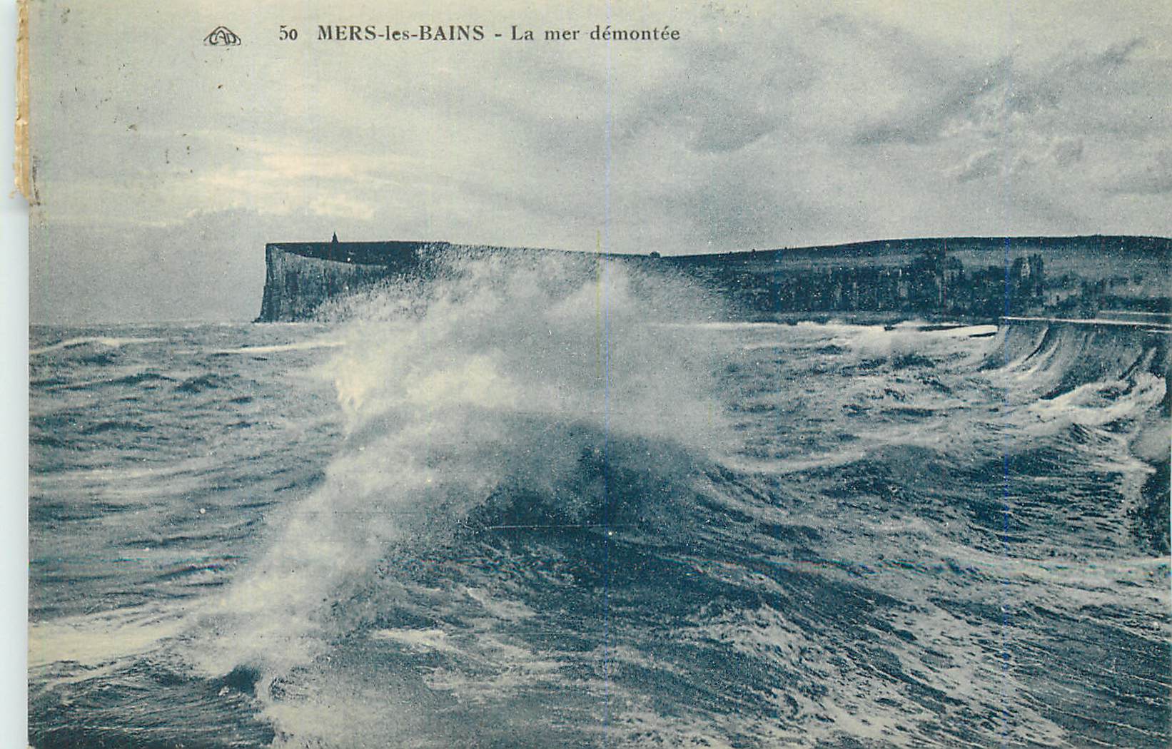 CPA Mers les Bains La Mer Demontee