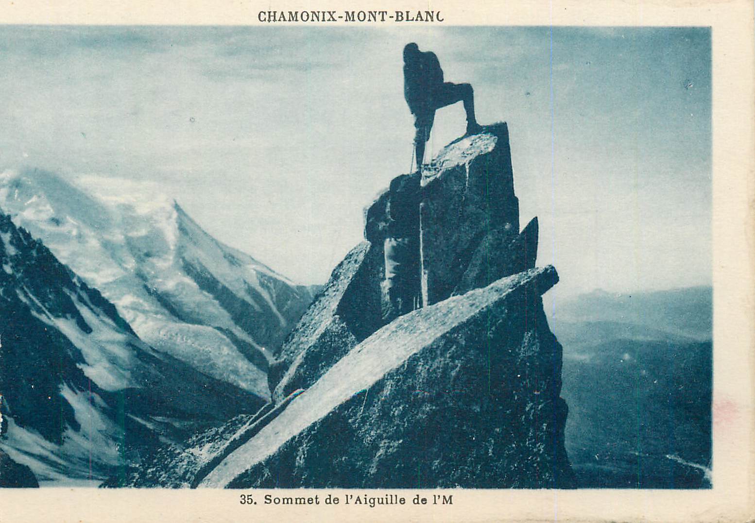 CPM Chamonix Mont Blanc Sommet de l'Aiguille de L'M