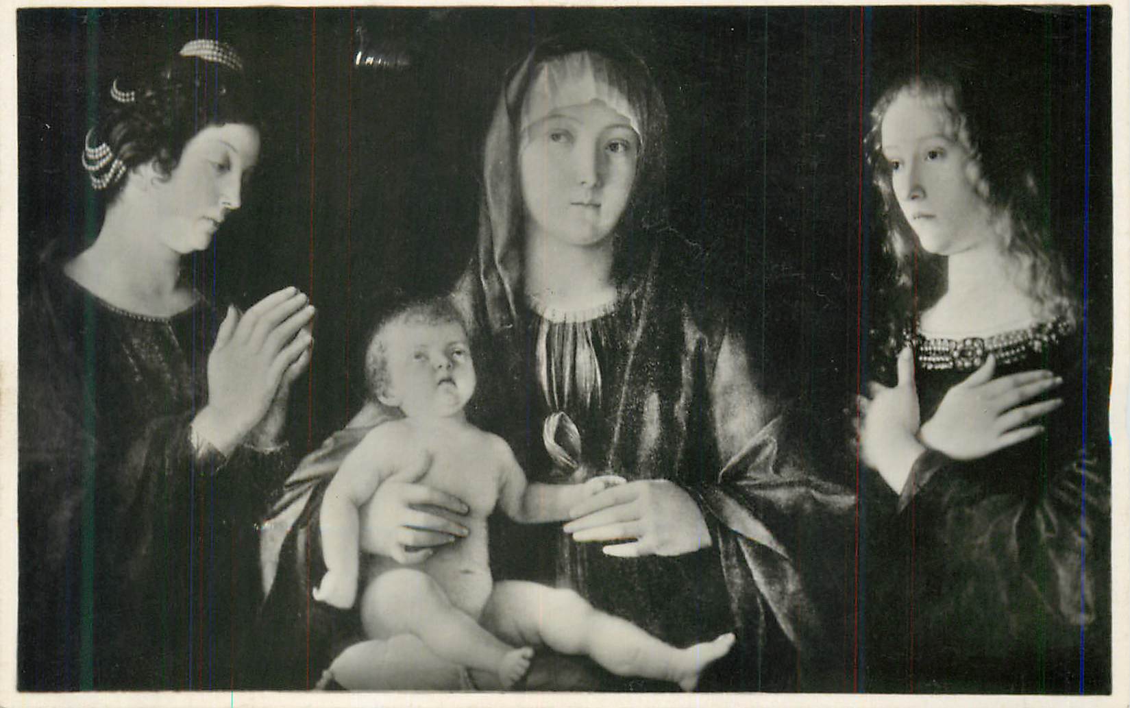 CPM Venezia R R Gallerie Giovanni Bellini Madonna fra Sante