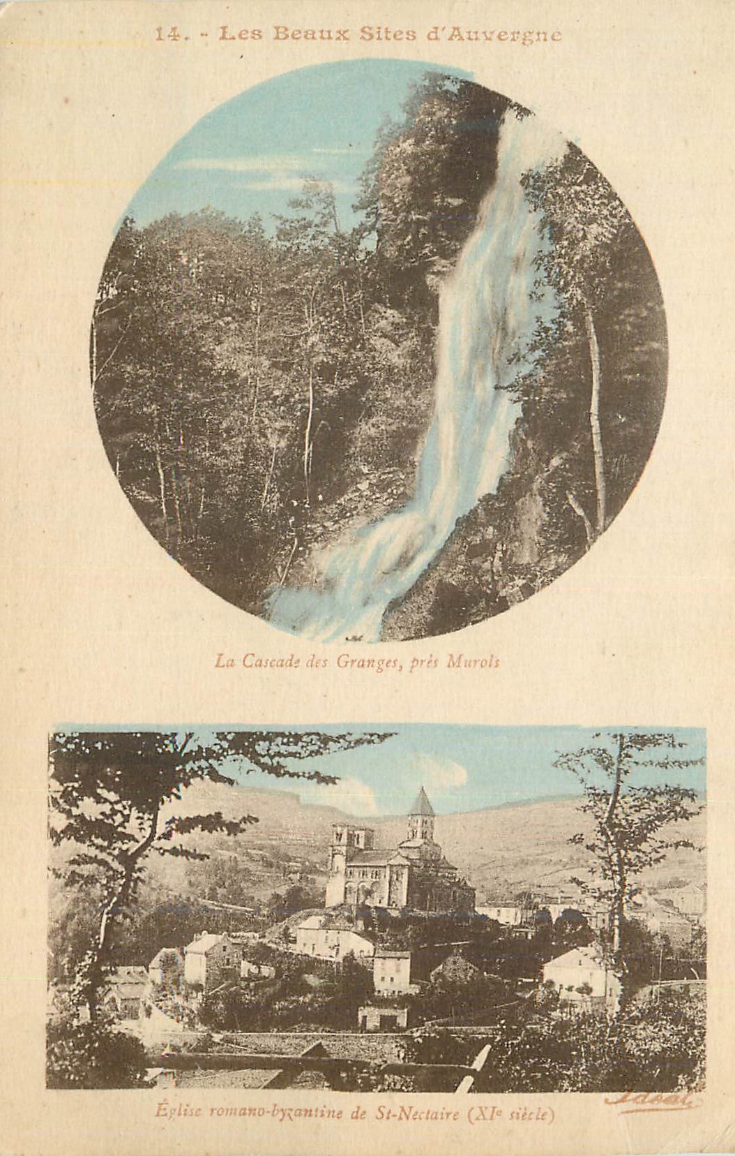 CPA Les Beaux Sites d'Auvergne Eglise Romano Byzantine de St Nectaire (XIe Siecle)