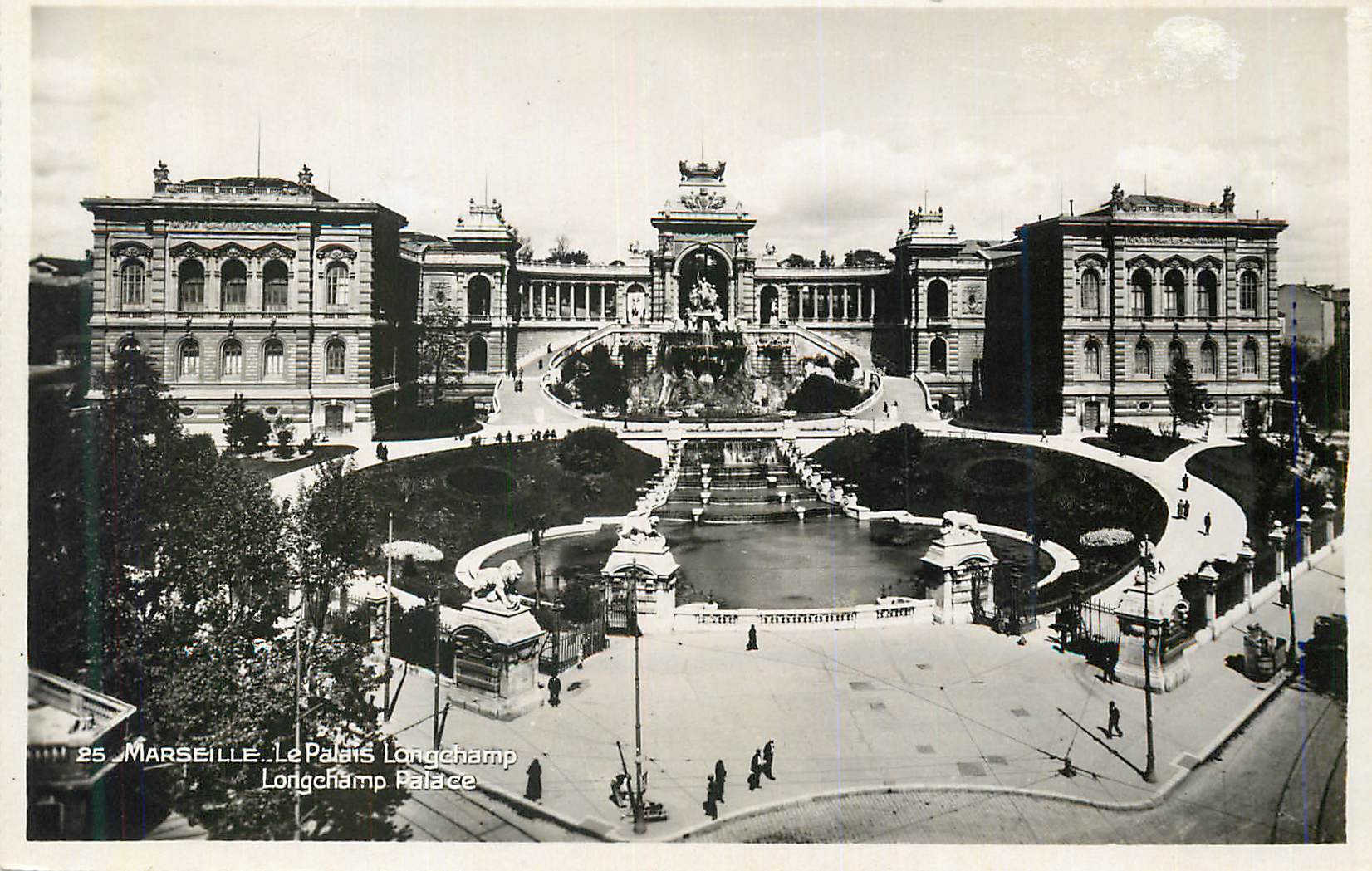 CPM Marseille le Palais Longchamp 