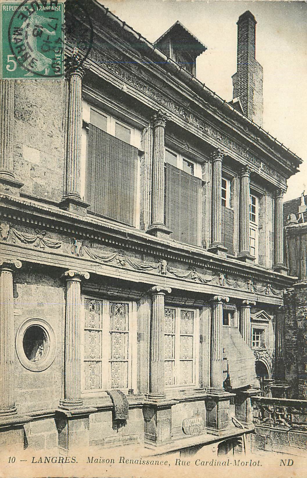 CPA Langres Maison Renaissance Rue Cardinal Morlot