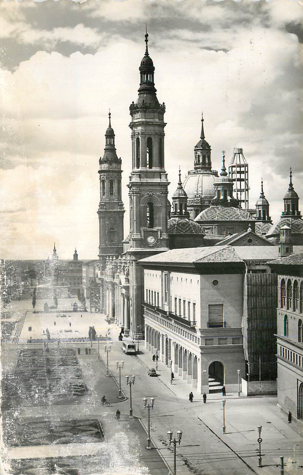 CPM Zaragoza Panorama de la PLaza de Nira