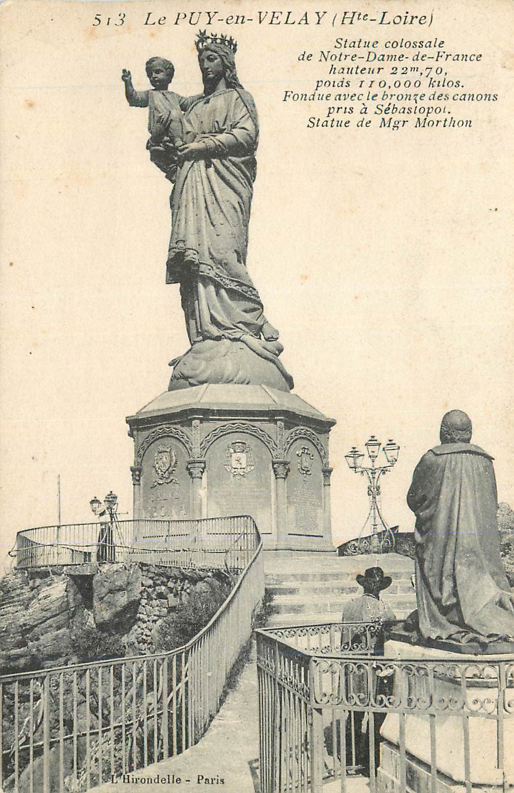 CPA Le Puy en Velay (Hte Loire) Statue Colossale de Notre Dame de France Haut 22m70