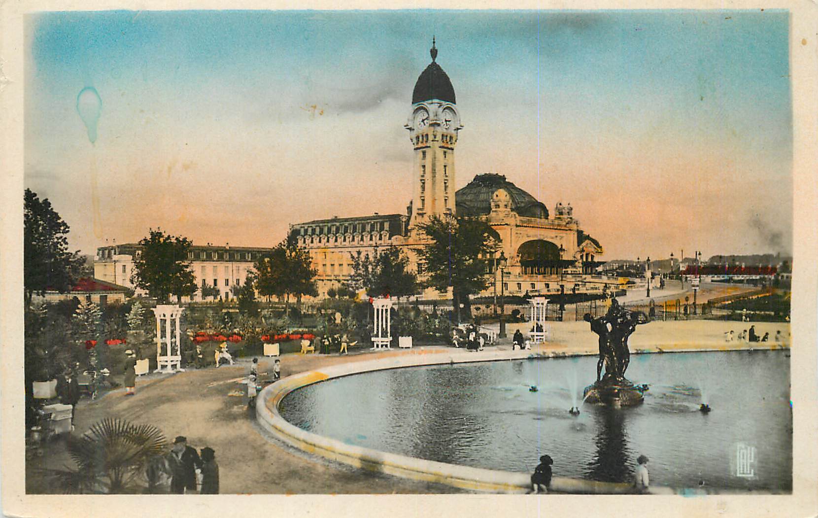 CPM Limoges La Gare et les Nouveaux Jardins