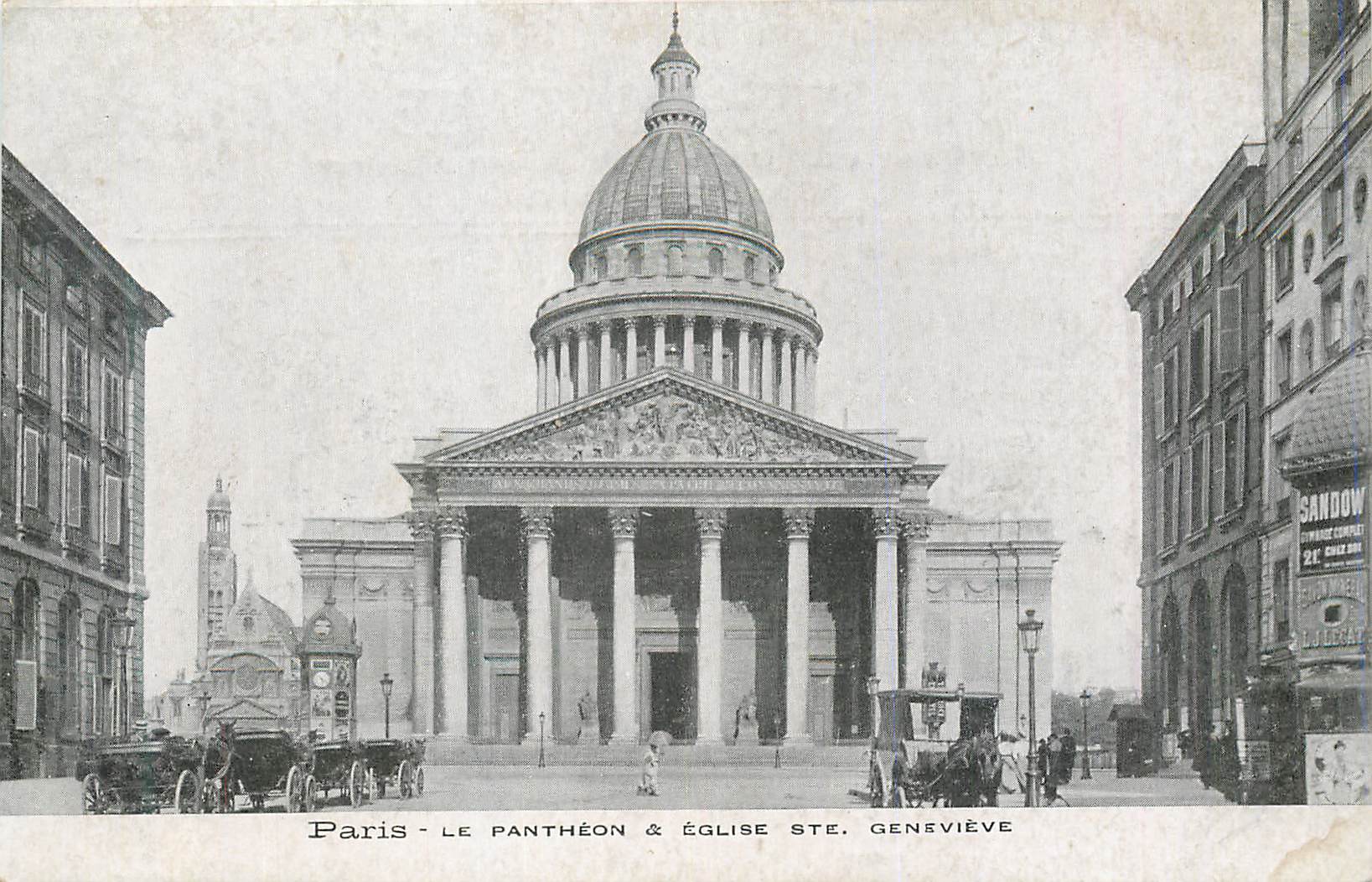 CPA Paris Le Pantheon et Eglise Ste Genevieve