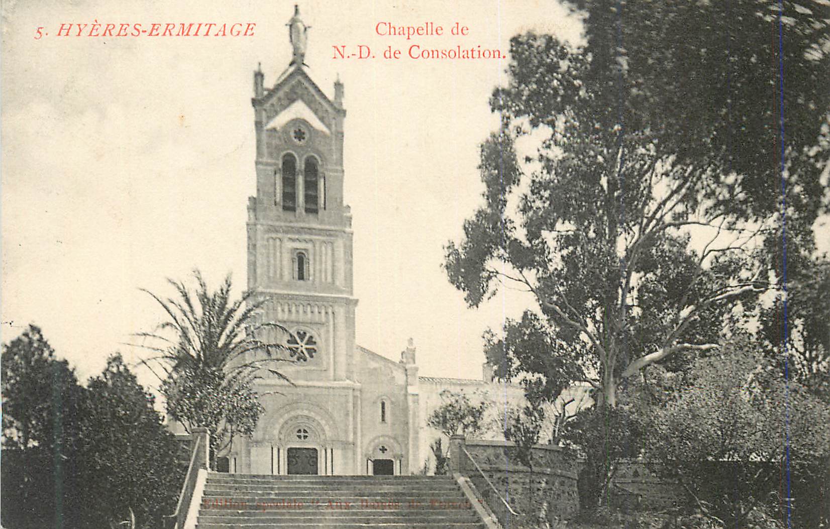 CPA Hyeres Ermitage Chapelle N D de Consolation