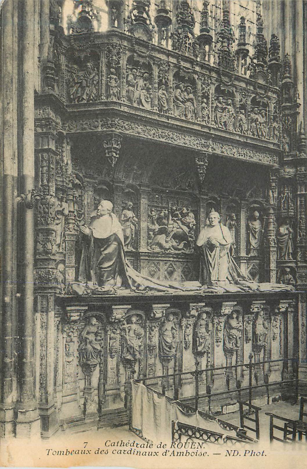 CPA Cathedrale de Rouen Tombeaux des Cardinaux d'Amboise