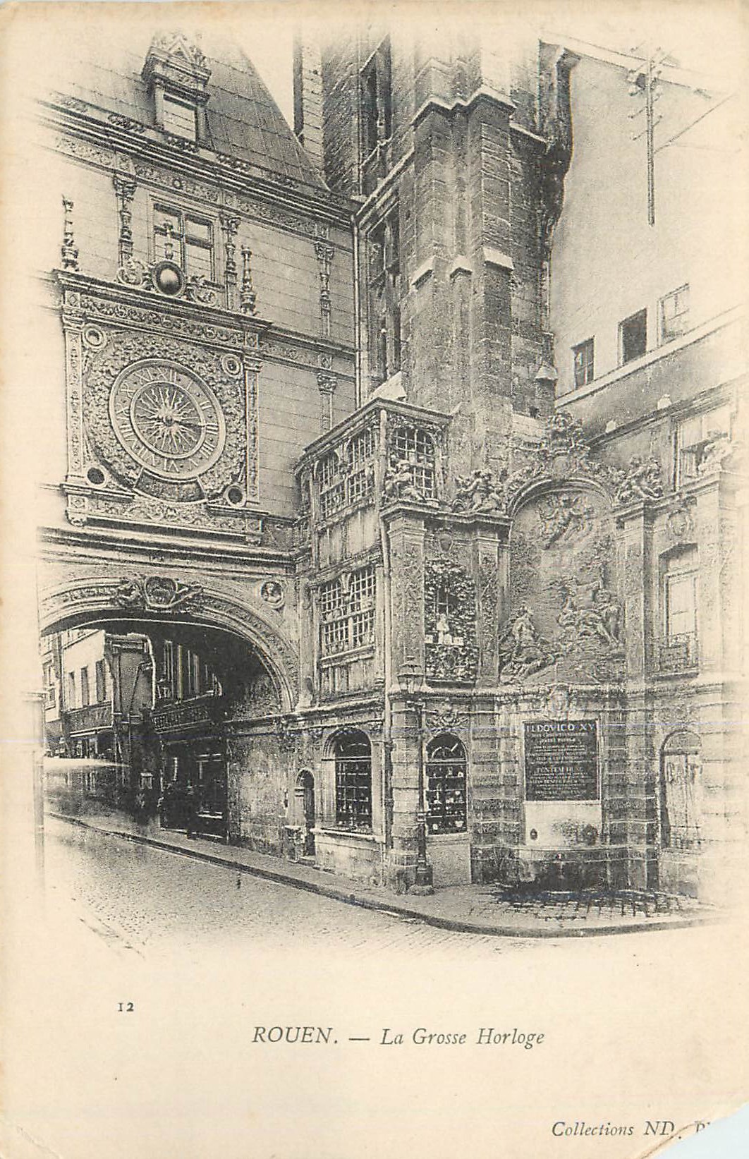 CPA Rouen La Grosse Horloge