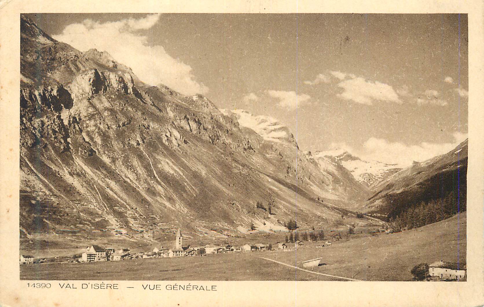 CPA Val d'Isere Vue Generale Les Beaux Sites de France