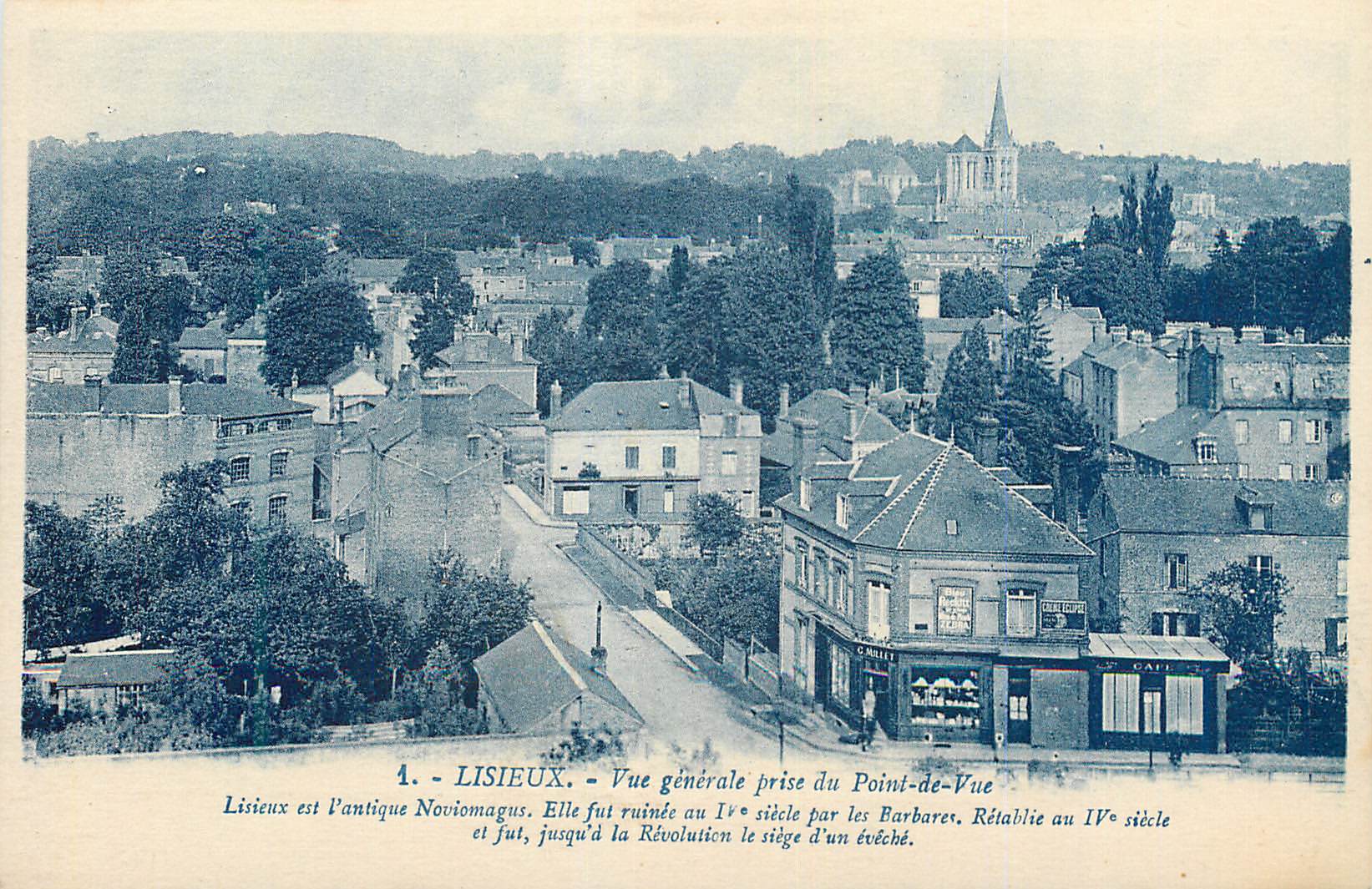 Lisieux — Allgemeiner Blick vom Point-de-Vue — Verlag C. Gauthier, n°1