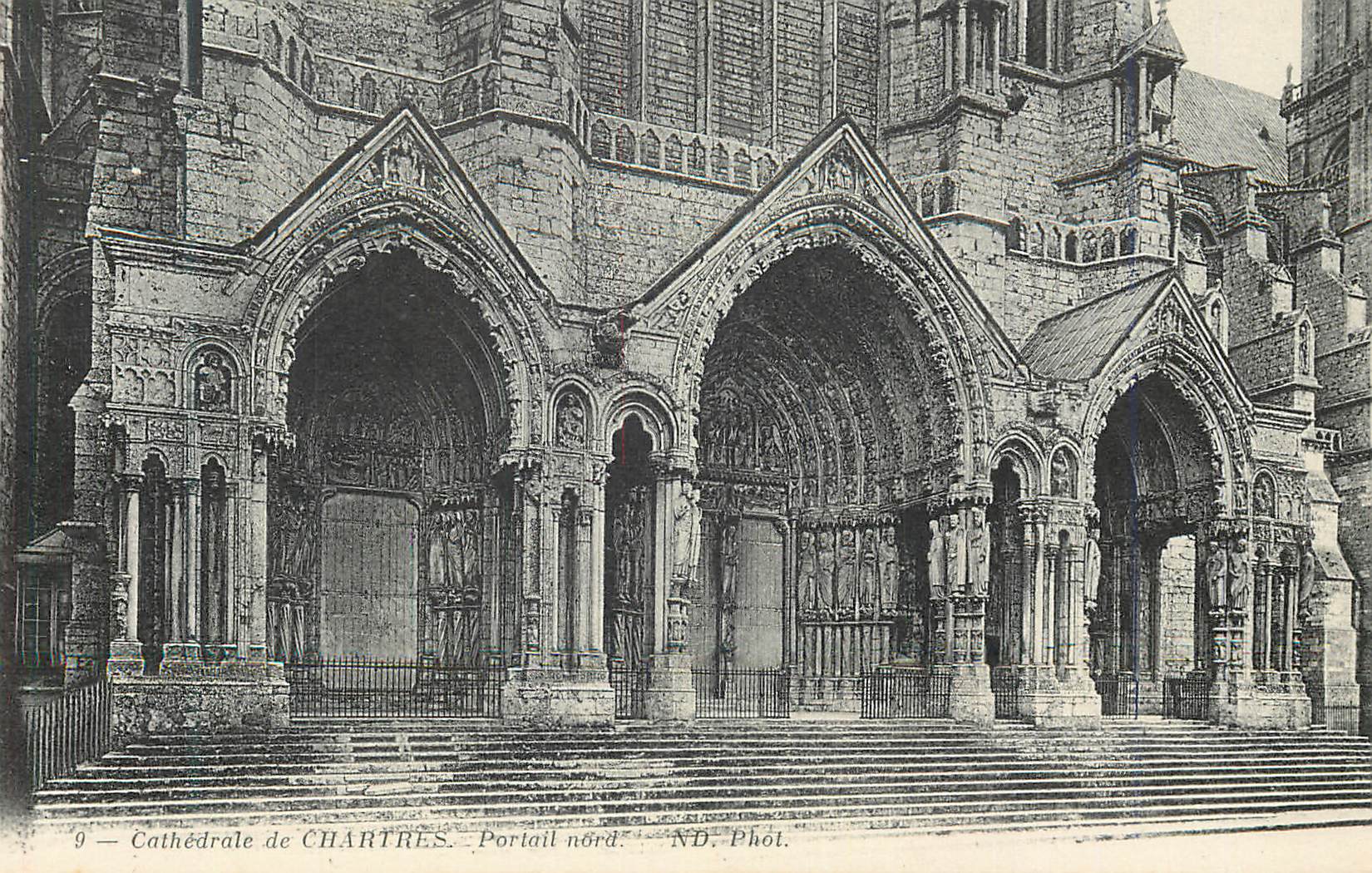 CPA Cathedrale de Chartres Portail Nord