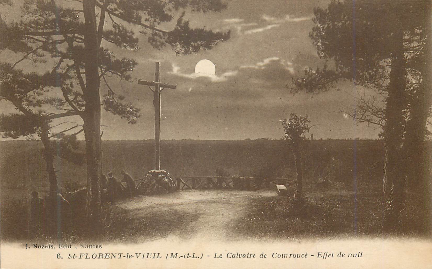 CPA St Florent le Vieil (M et L) Le Calvaire Effet de Nuit