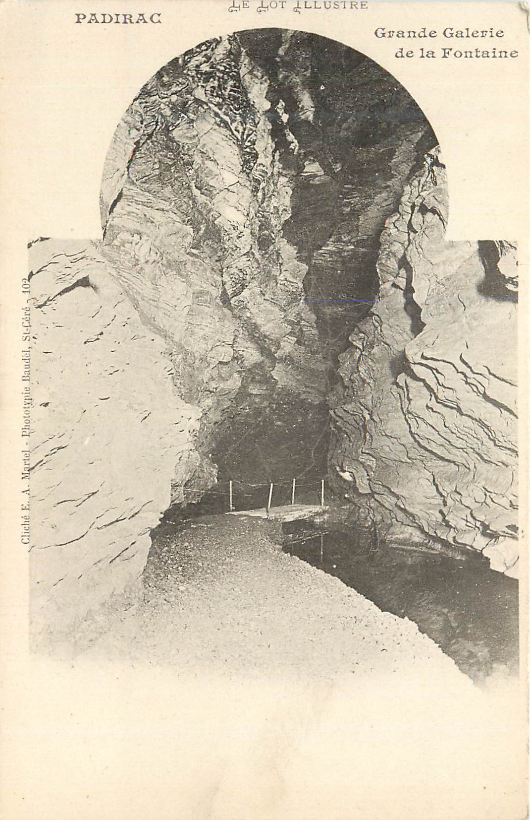 CPA Padirac Le Lot Illustre Grande Galerie de la Fontaine
