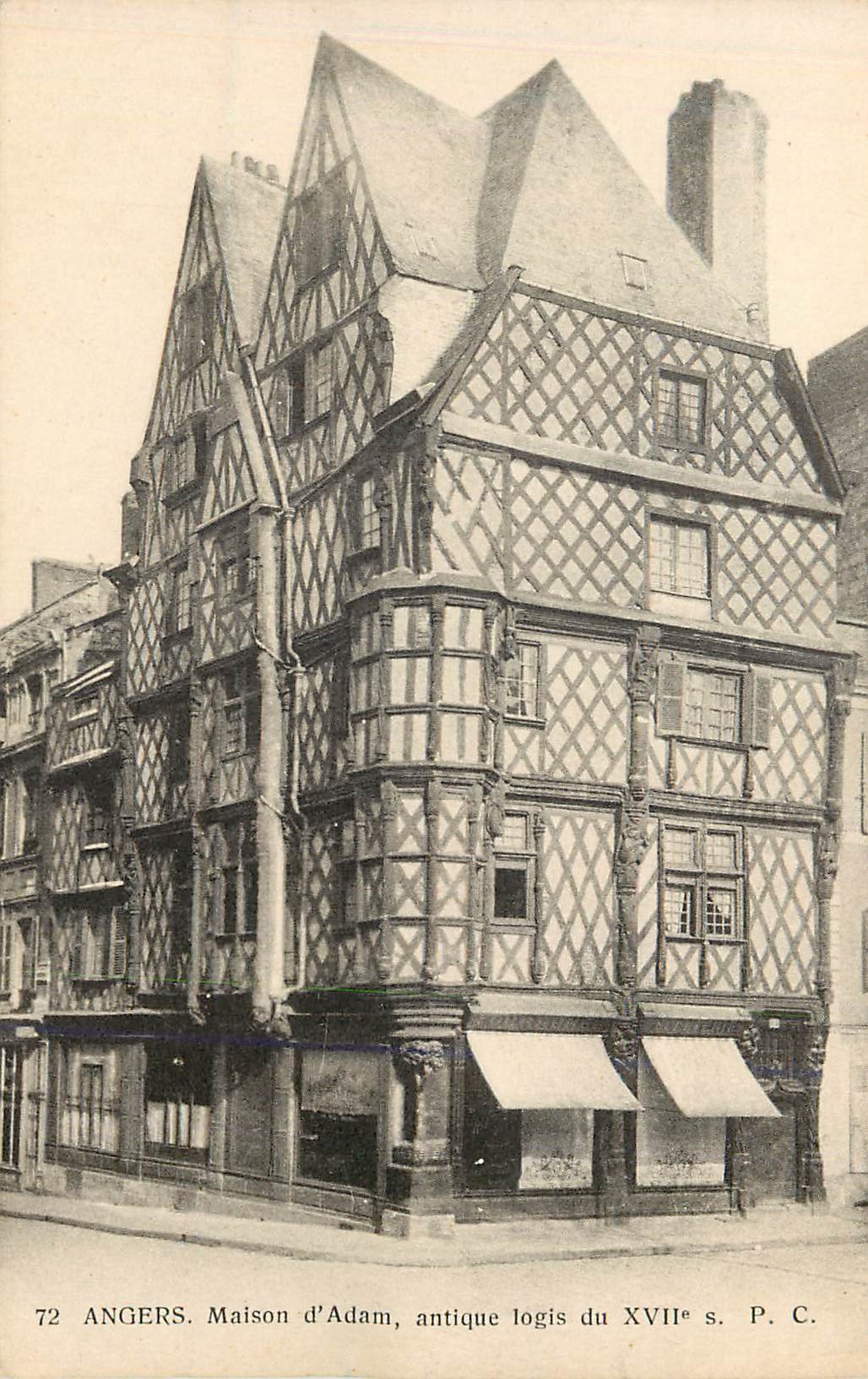 CPA Angers Maison d'Adam Antique Logis du XVIIe S
