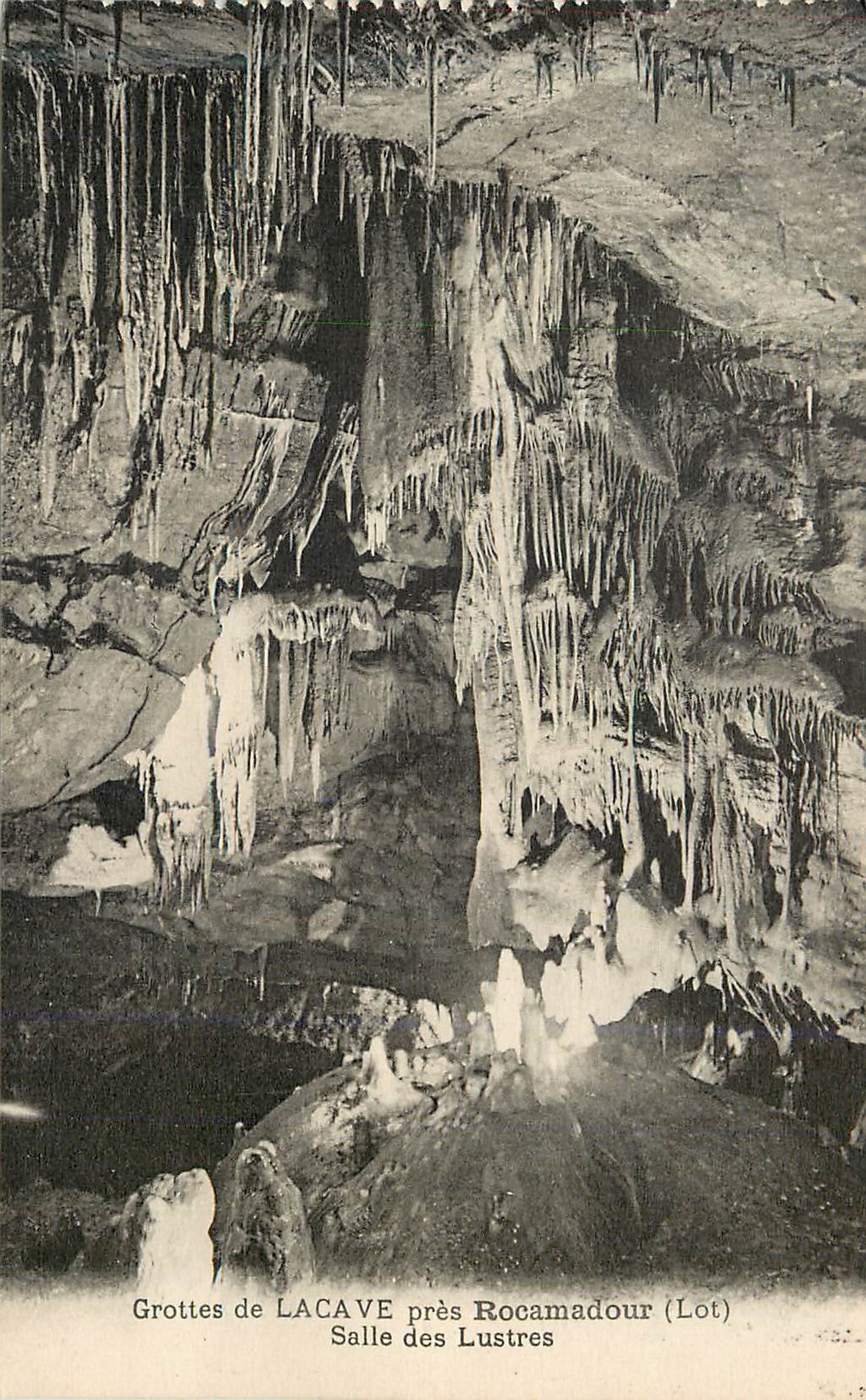 Grottes de LACAVE près Rocamadour (Lot) — Salle des Lustres