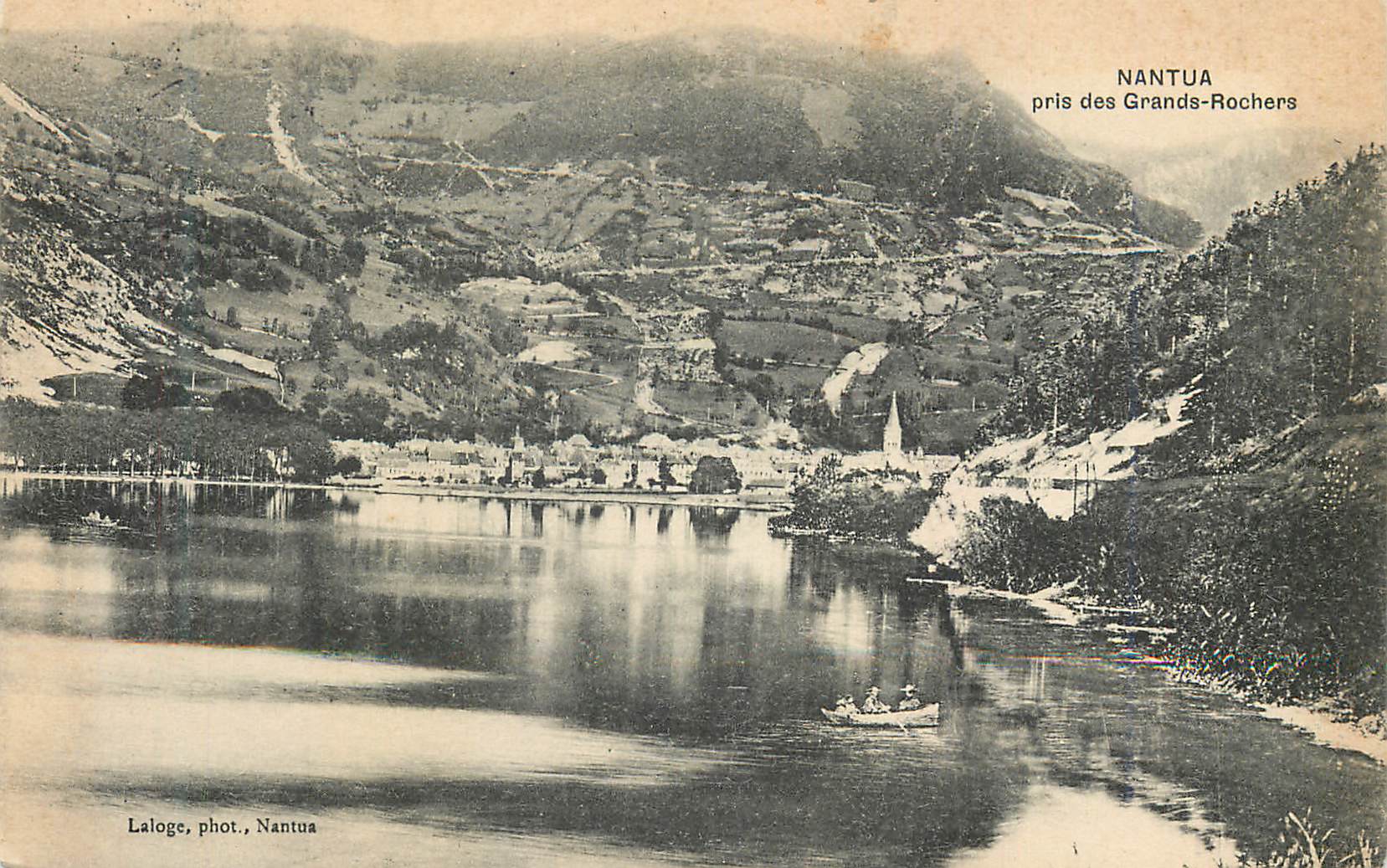 CPA Nantua pris des Grands Rochers