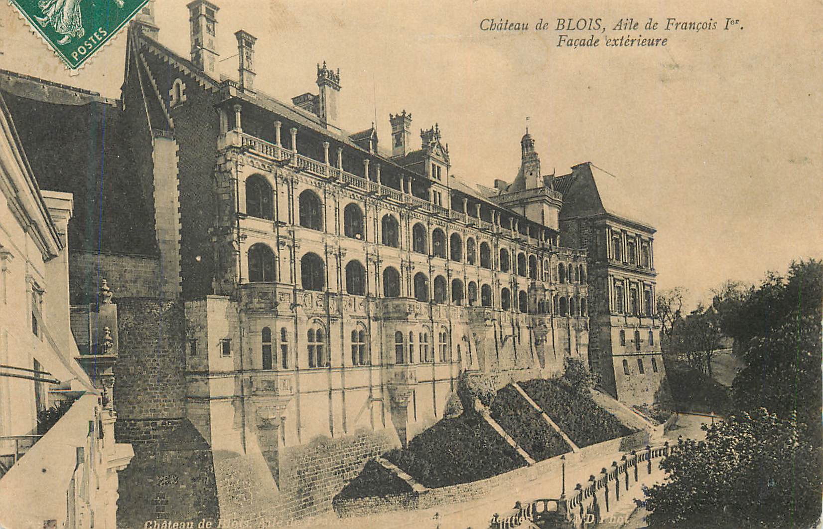 CPA Chateau de Blois Aile de Francois 1er Facade Exterieure