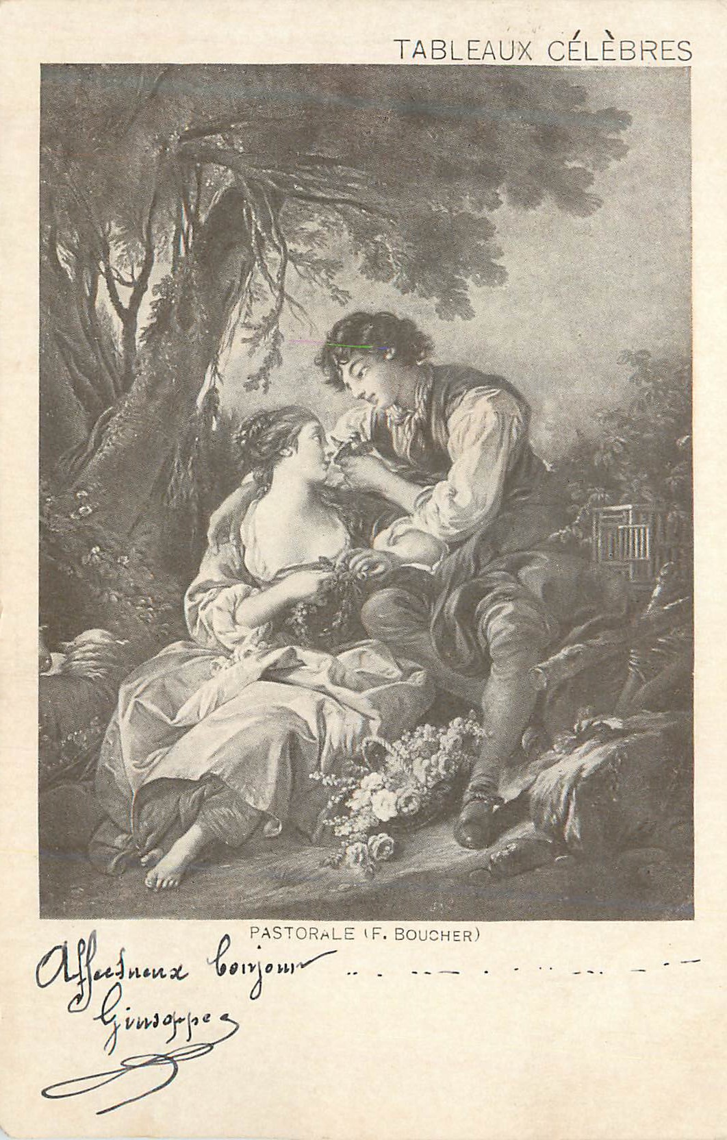 CPA Tableaux Celebres Pastorale (F Boucher)