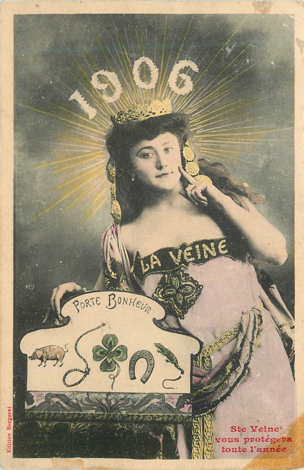 CPA Porte Bonheur Sainte Veine vous protegera toute L'Annee