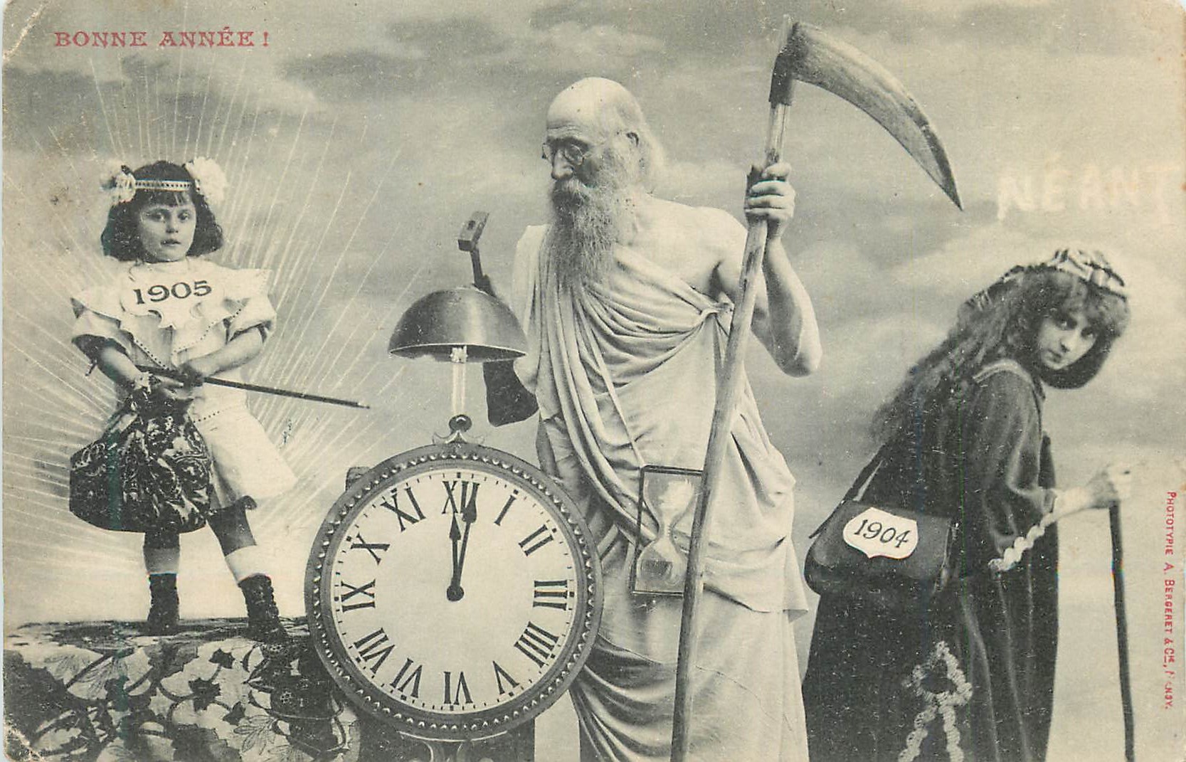 CPA Bonne Annee 1905