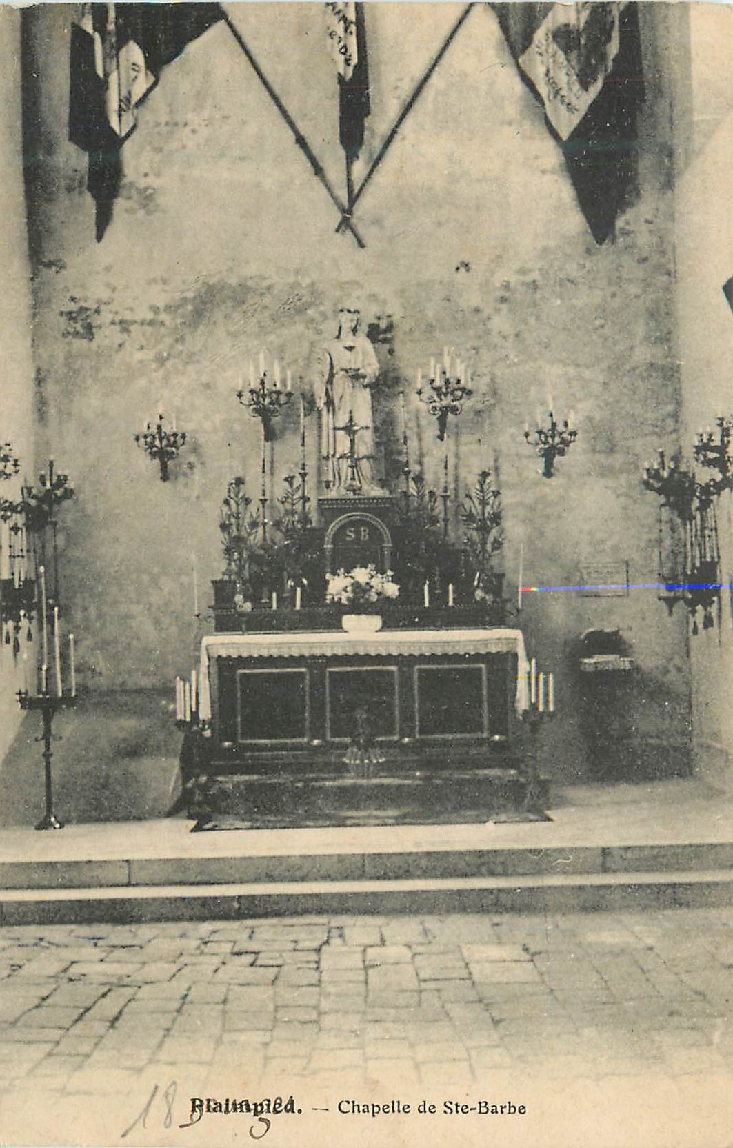 CPA Chapelle de Ste Barbe Blainpied