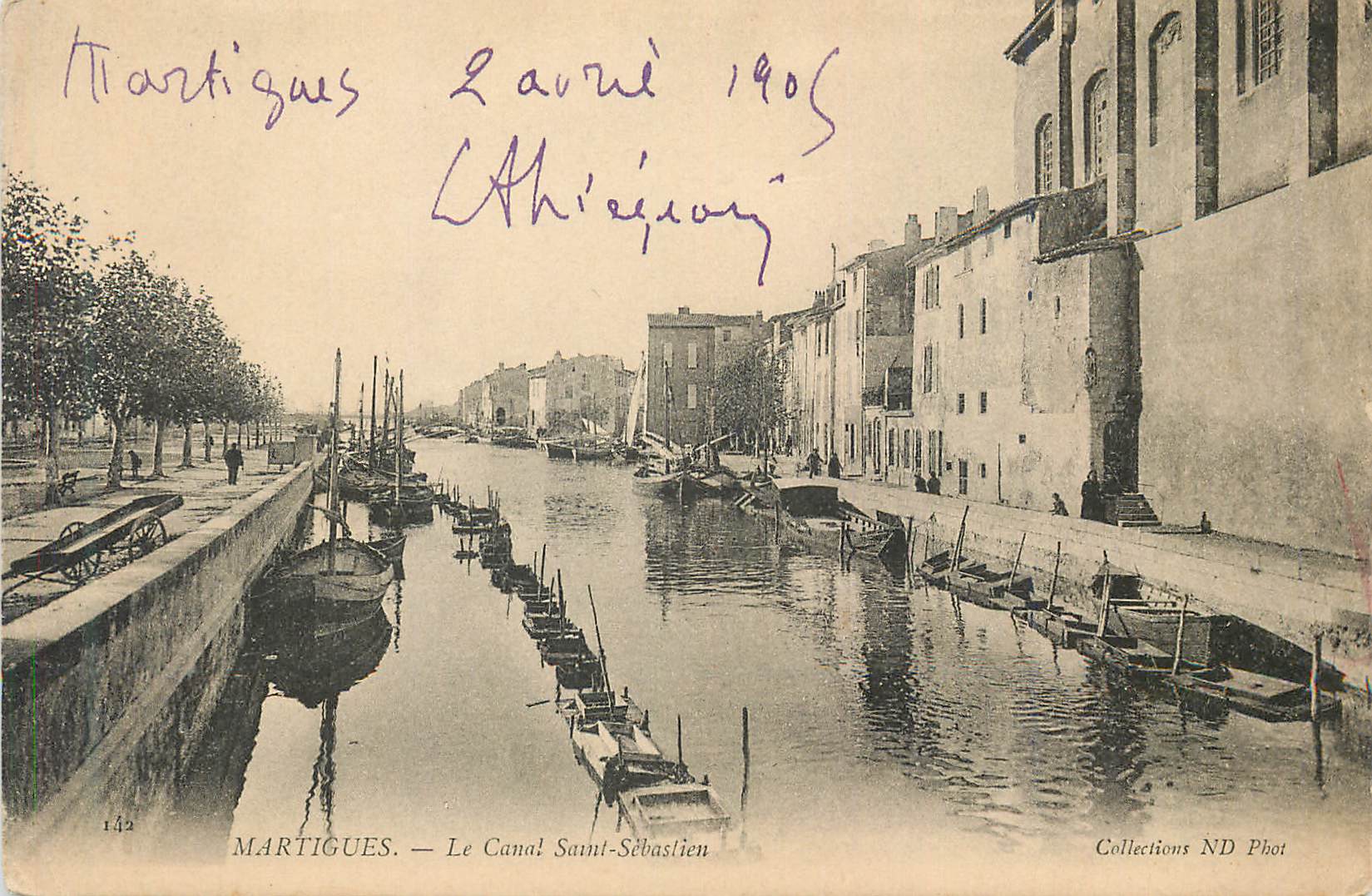CPA Martigues le Canal Saint Sebastien Bateaux