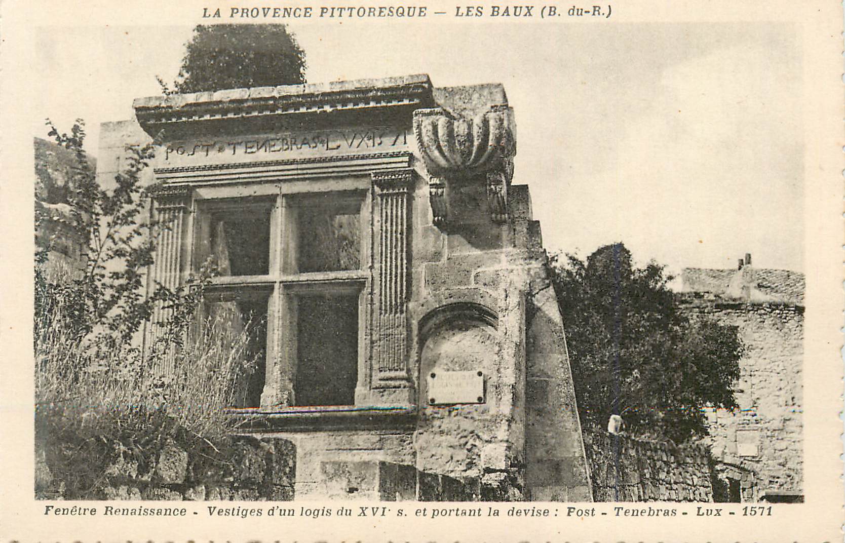 CPA Les Baux (B du R) La Provence Pittoresque Fenetre Renaissance 